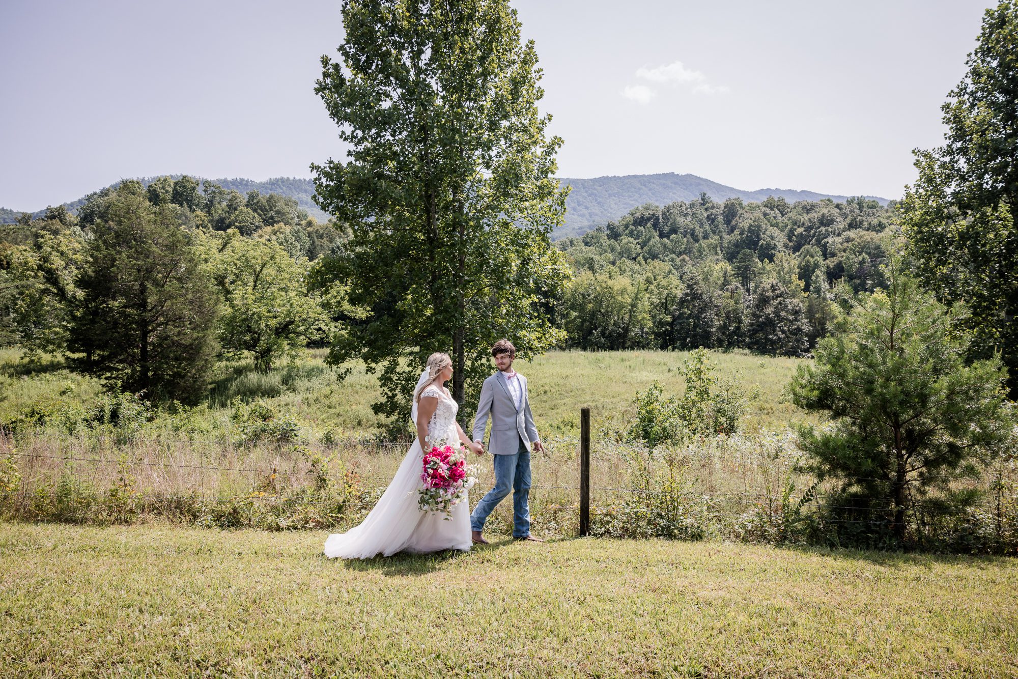 Wedding Day Walk in the Mountains