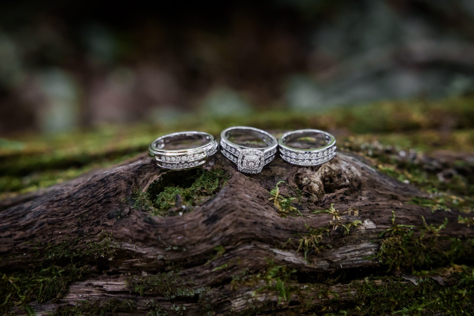 outdoor wedding rings