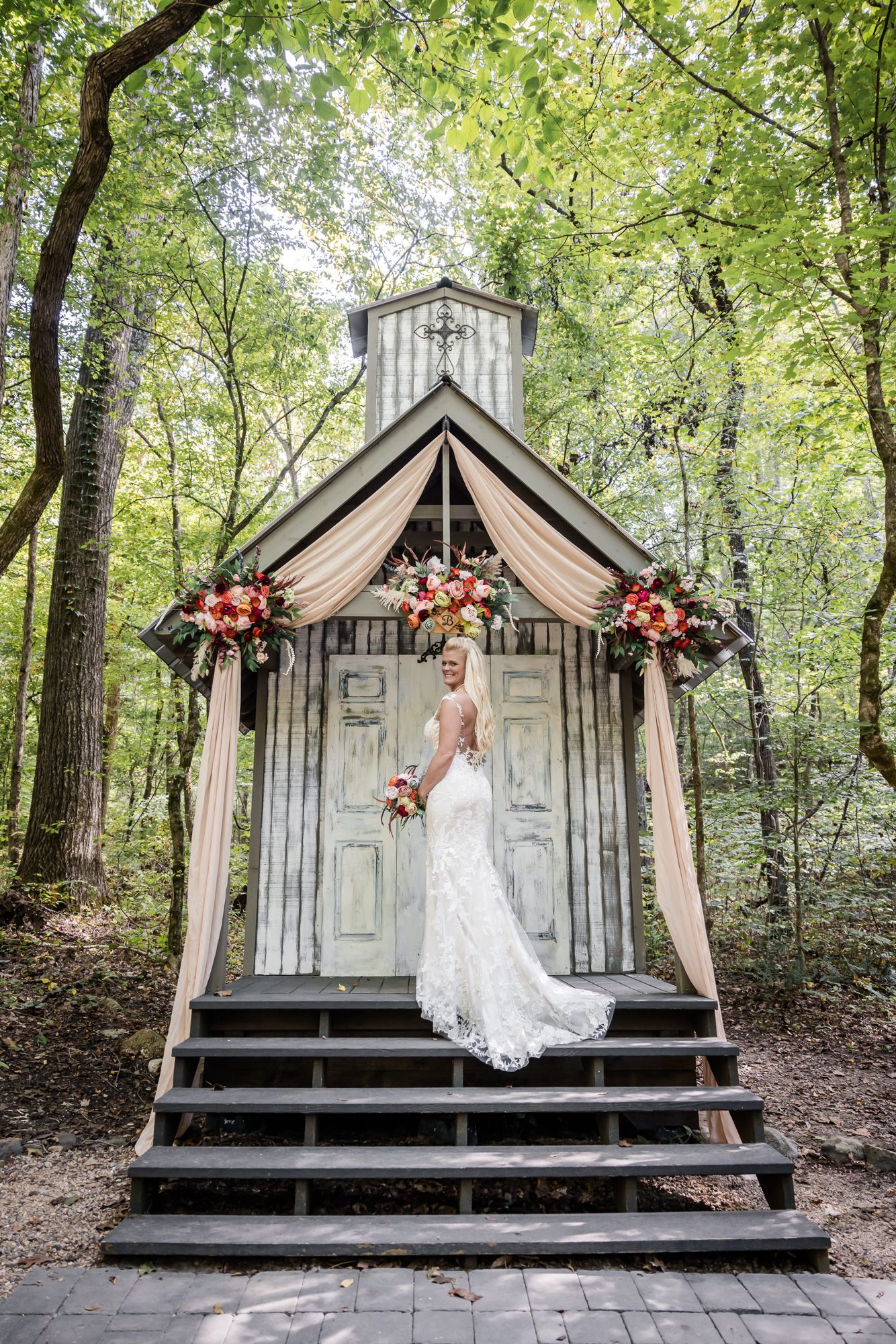 Forest bride portrait