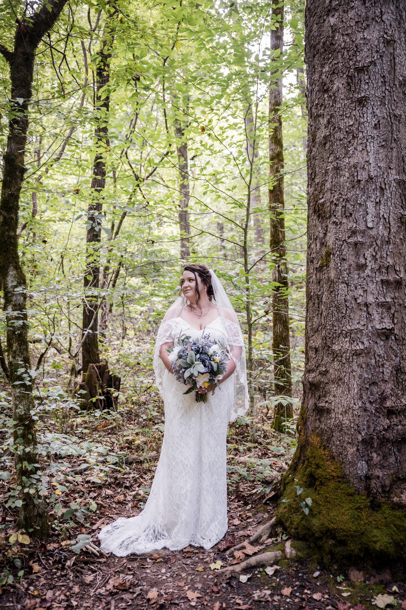 Woodsy Bride Portrait