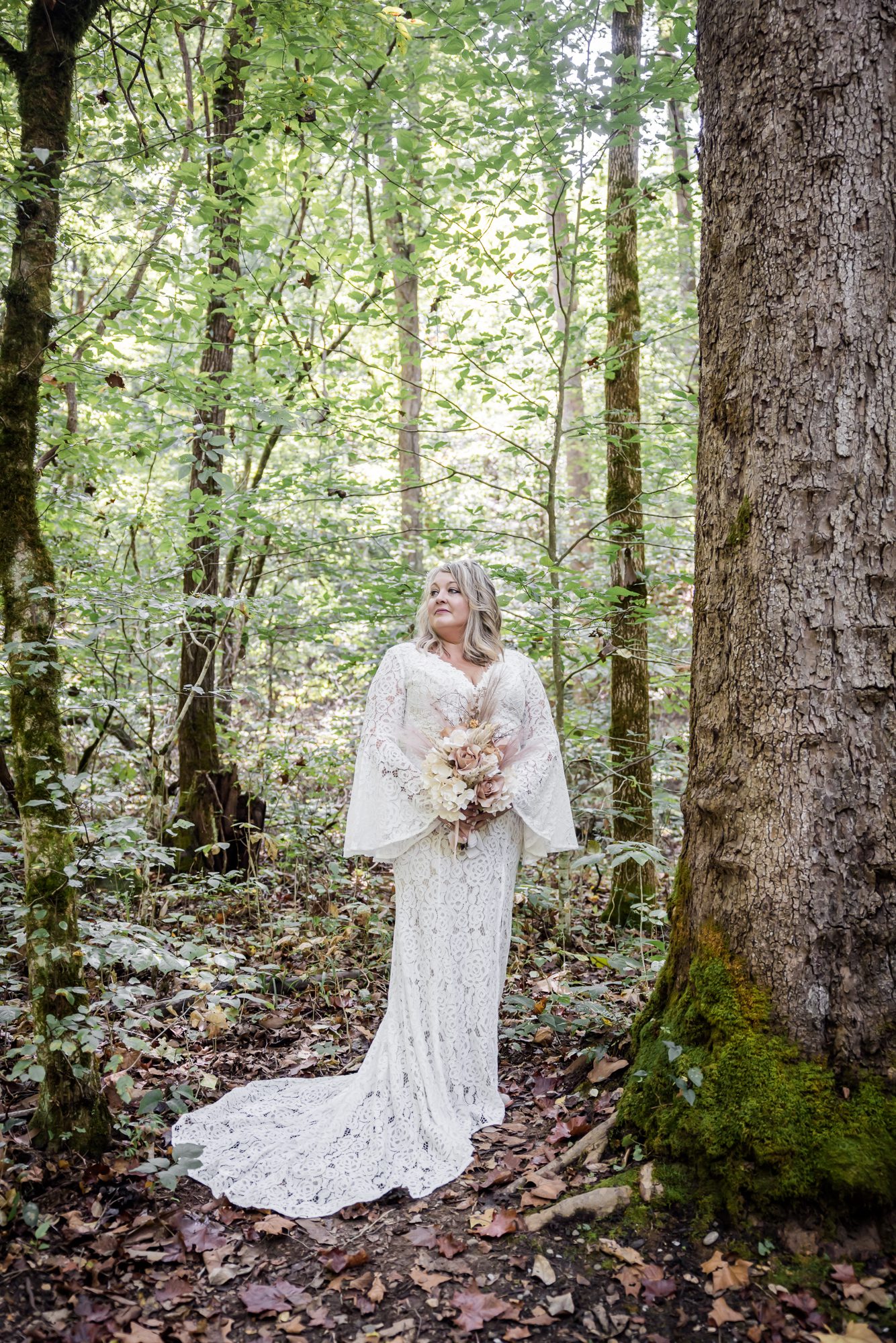 forest bride portrait