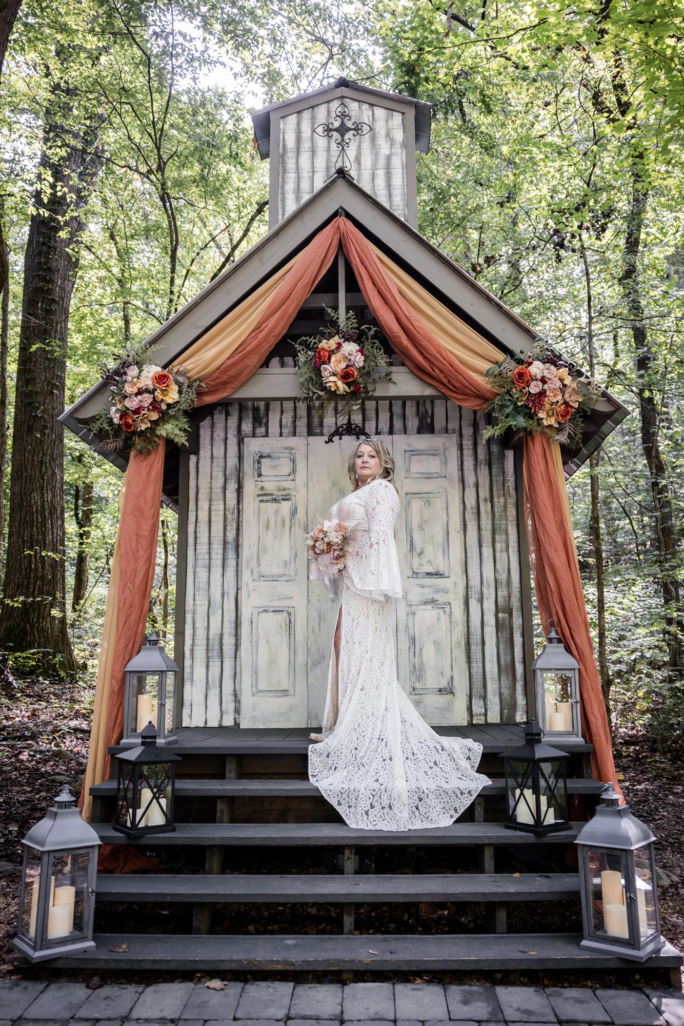 Forest bride portrait