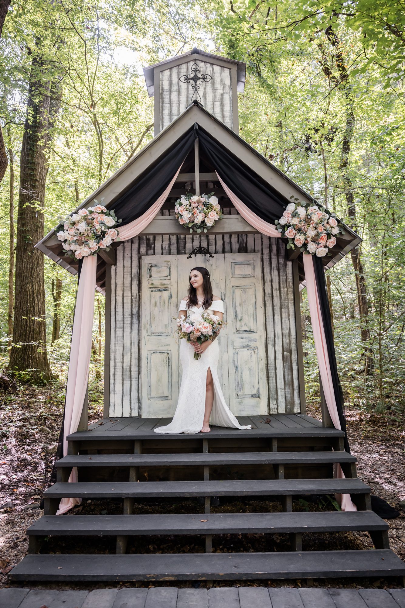 Forest bride portrait