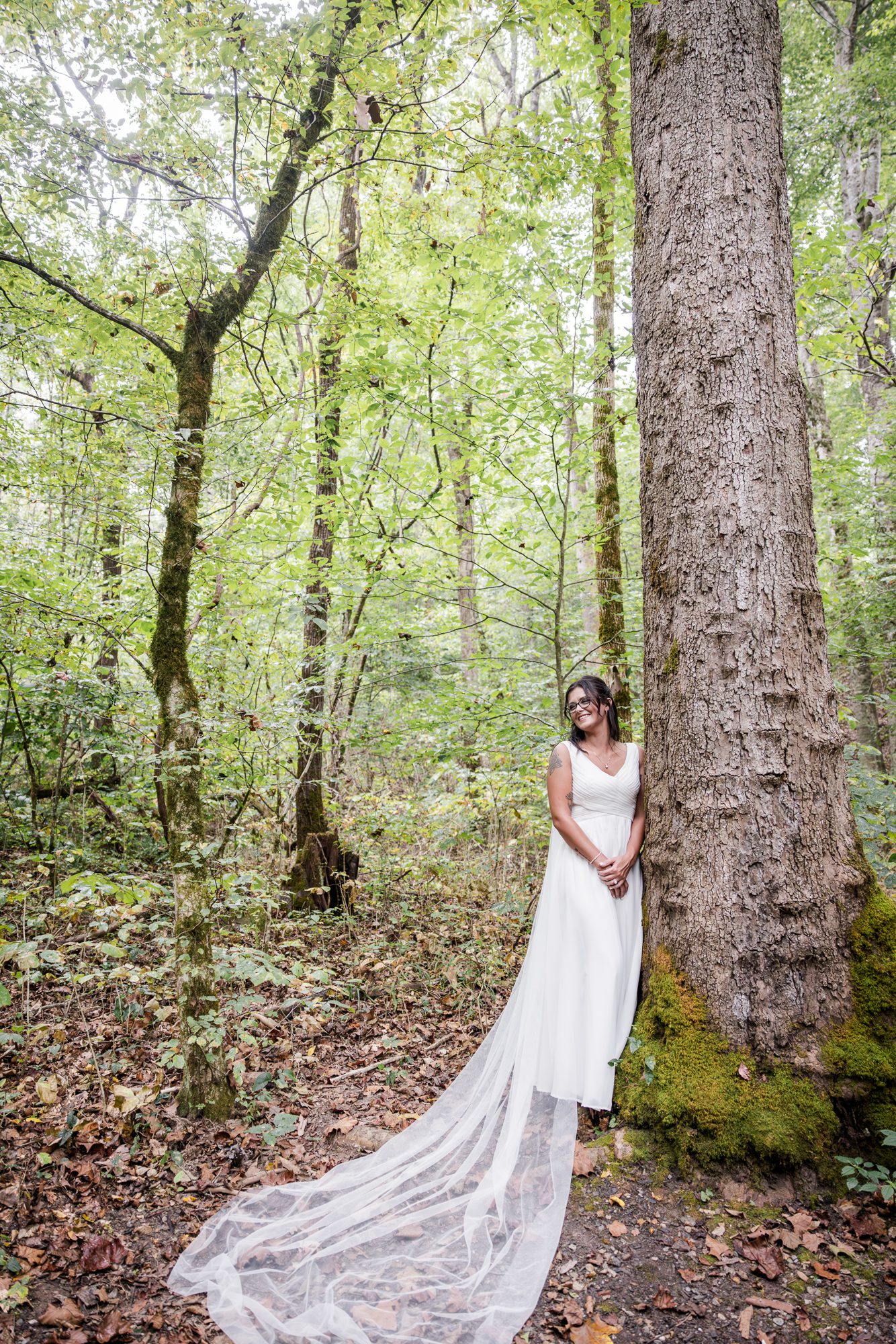 Mossy Tree Bride Portrait