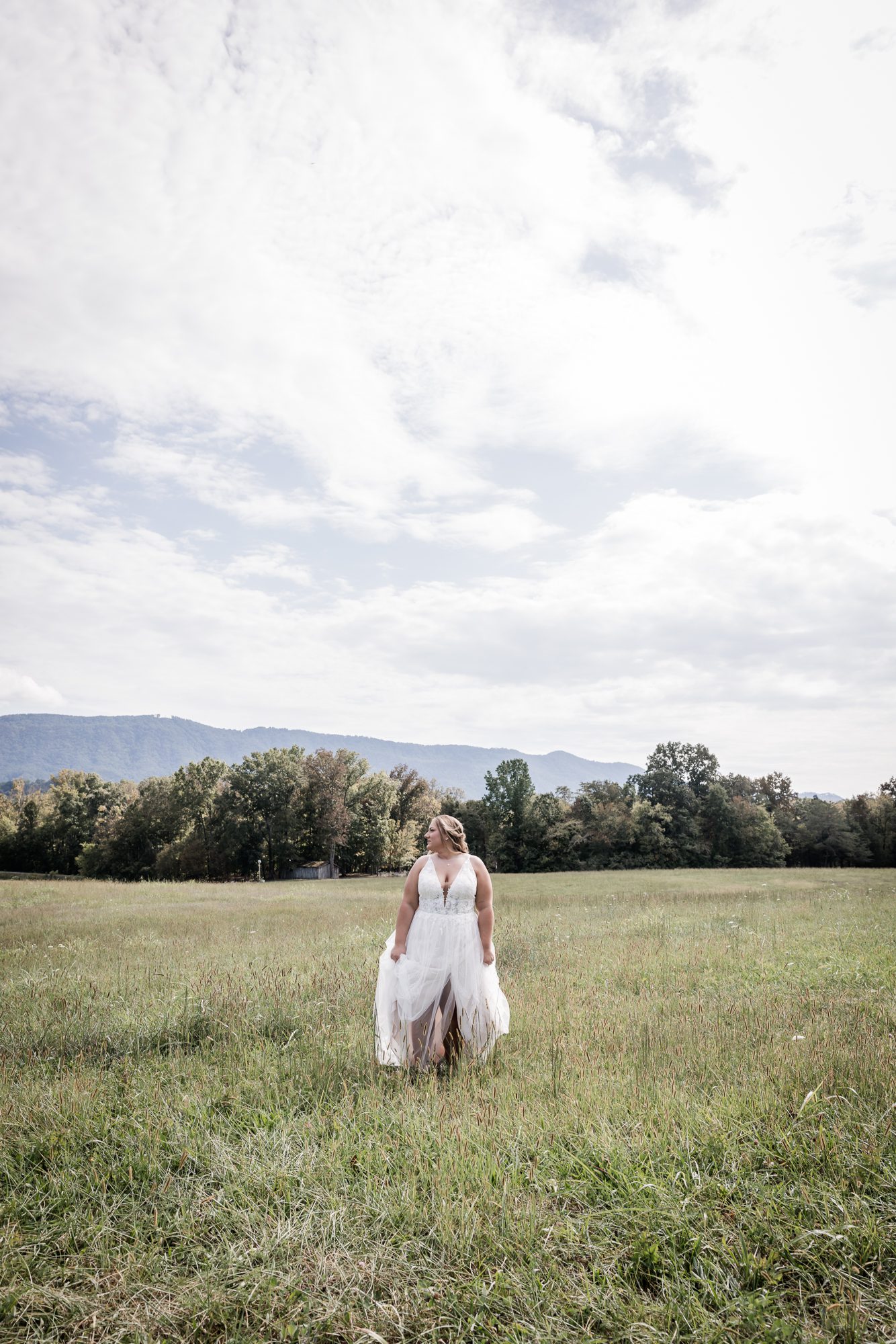 Fall bride portrait