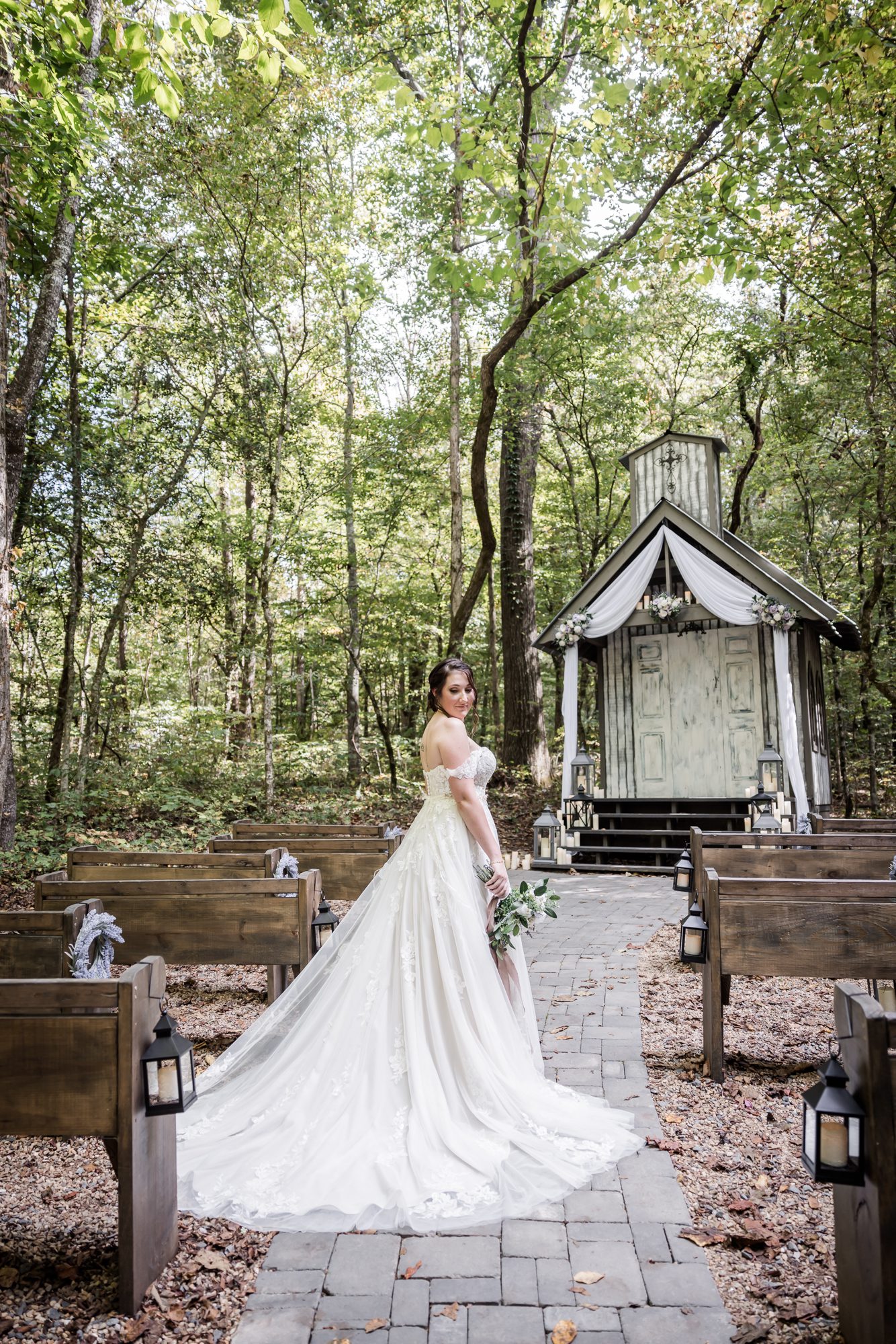 forest bride portrait