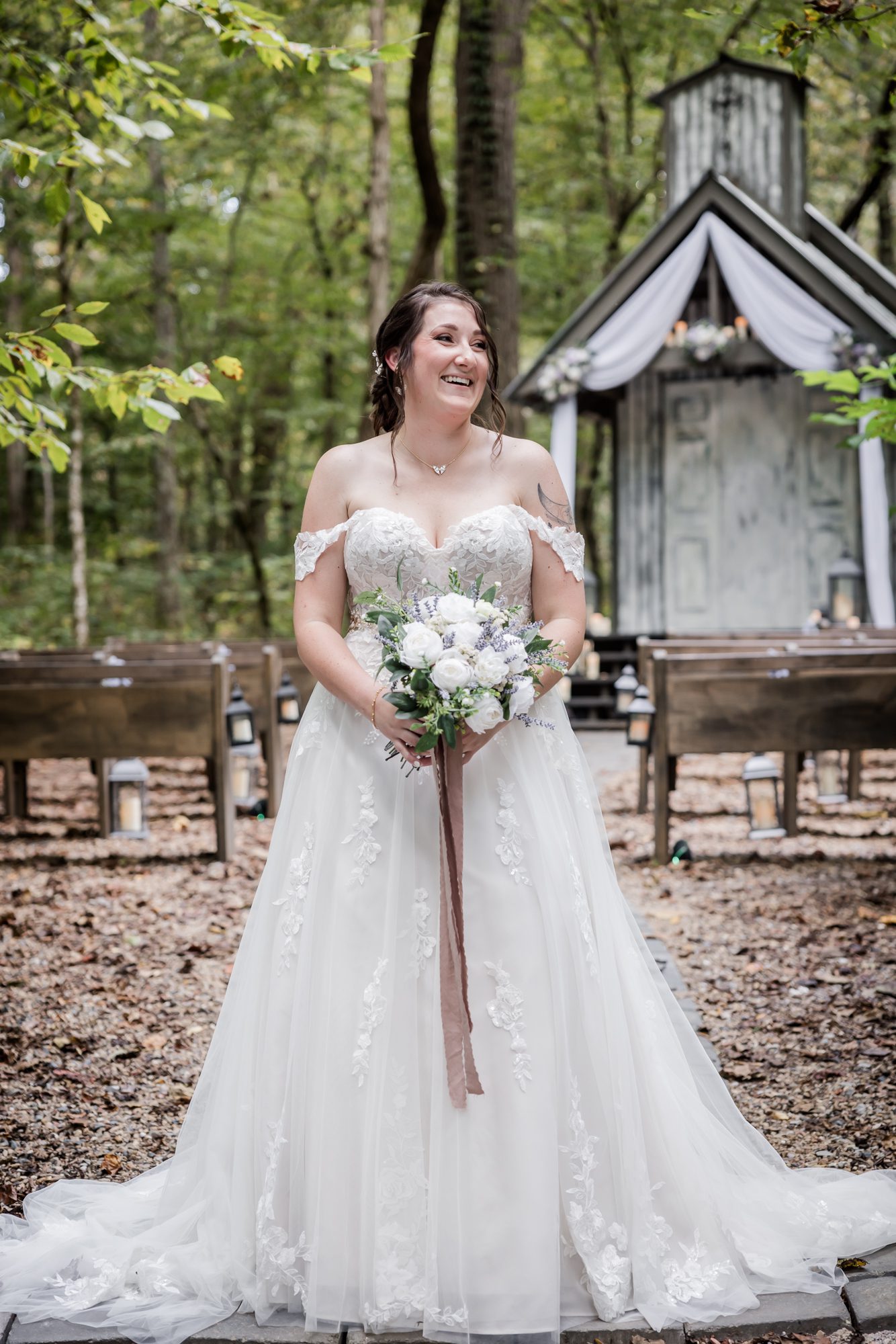 forest bride portrait
