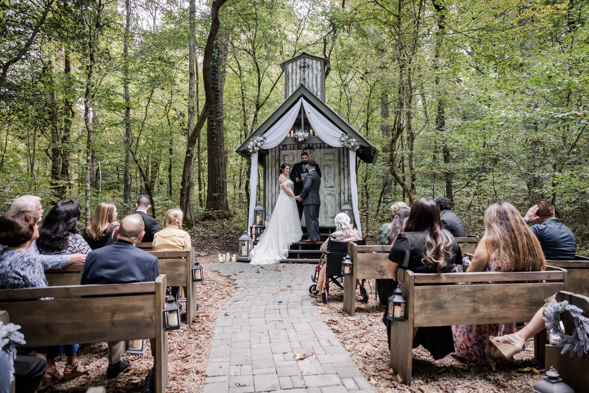 forest wedding ceremony