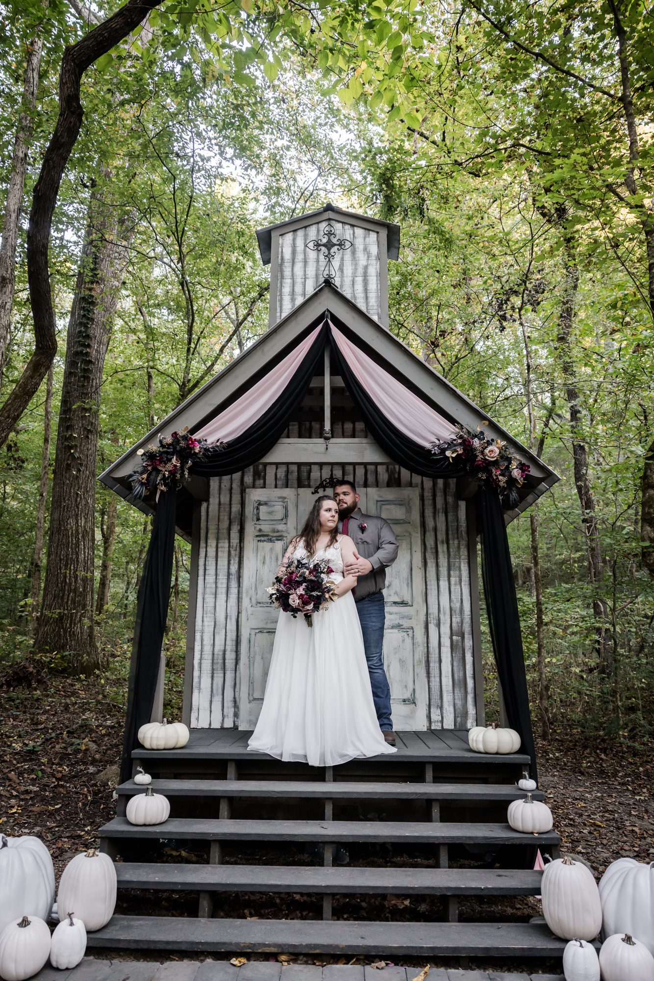 Bride and groom portrait