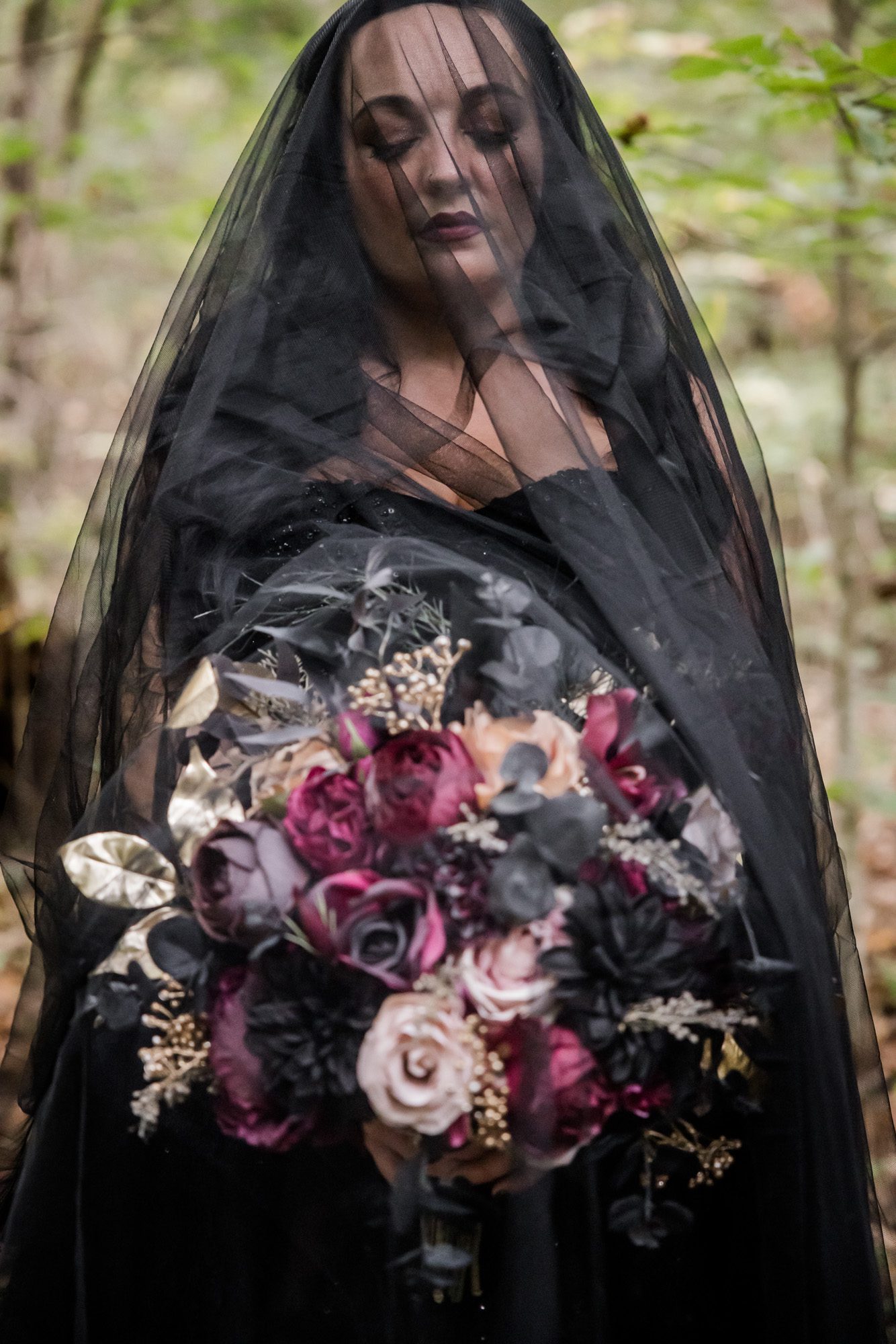 black veil bride portrait