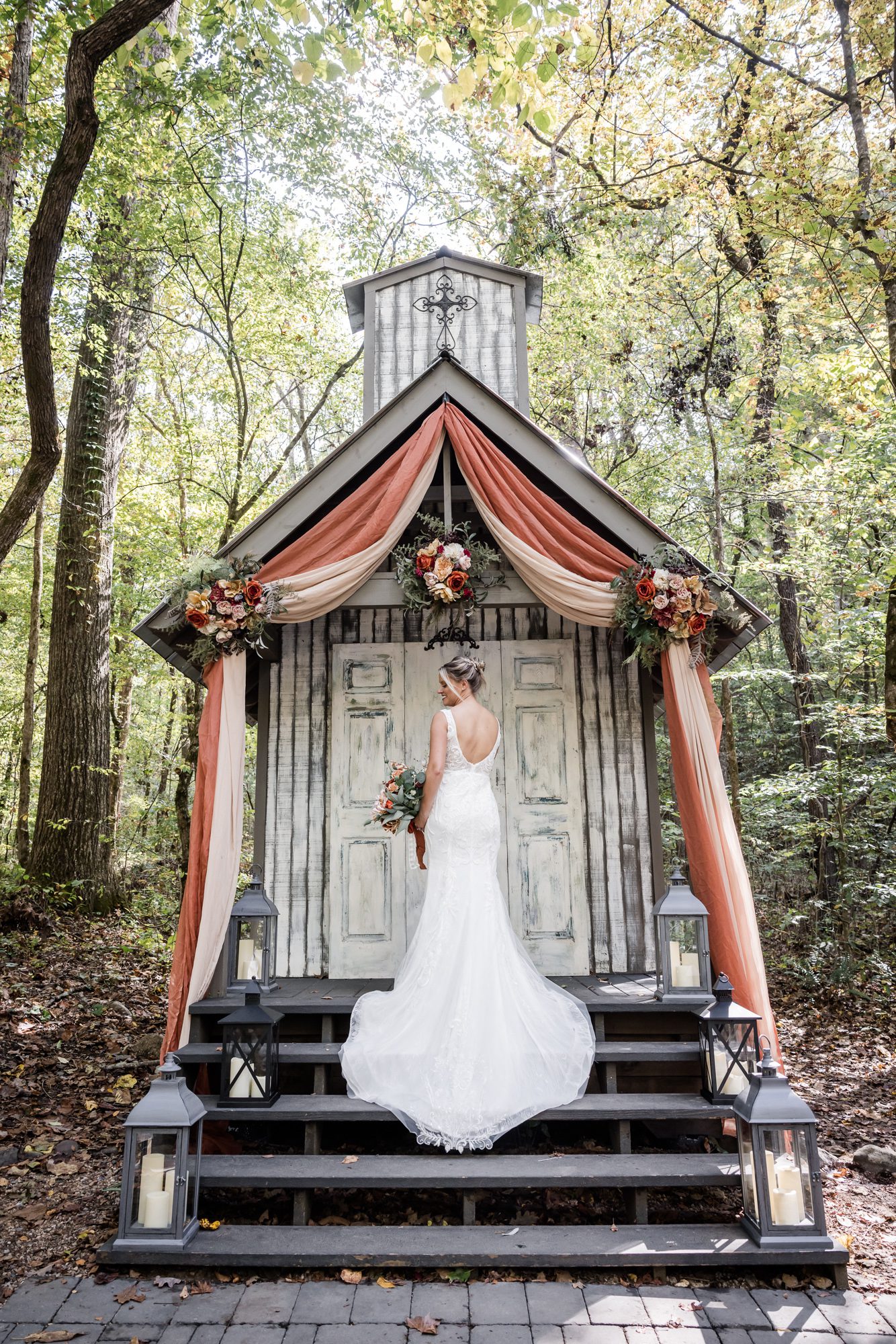 Forest bride portrait
