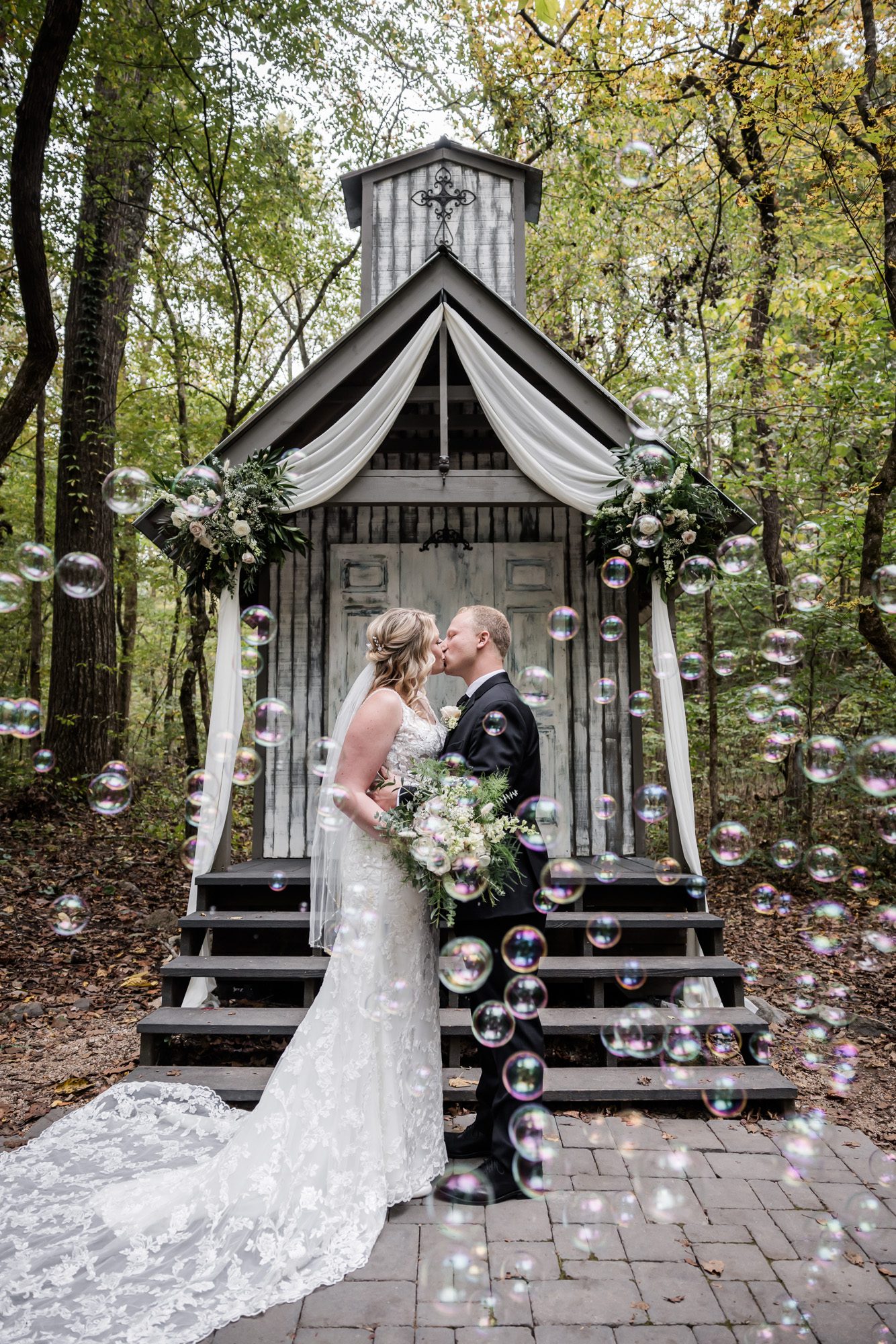 October Wedding in the Woods