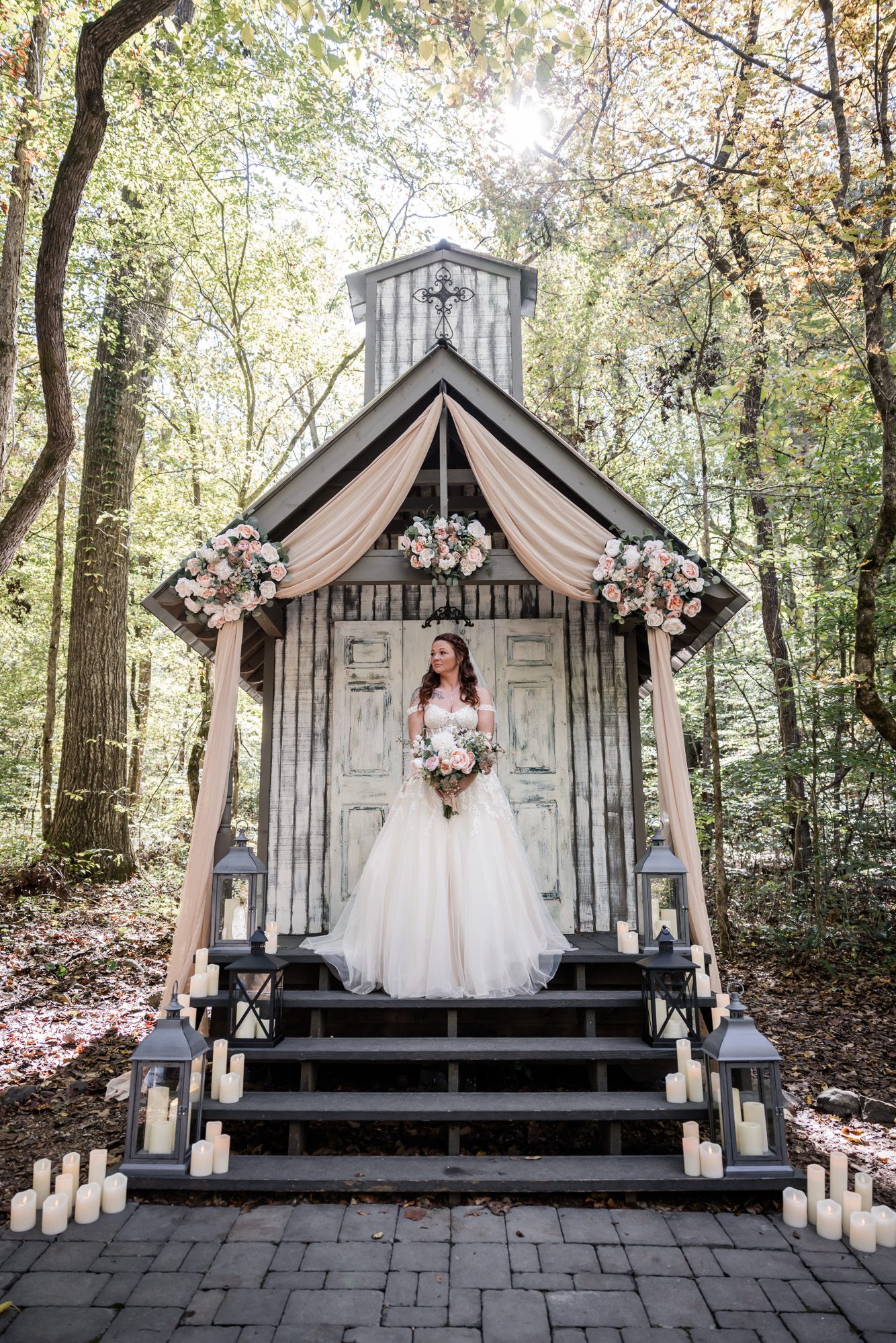 Forest bride portrait