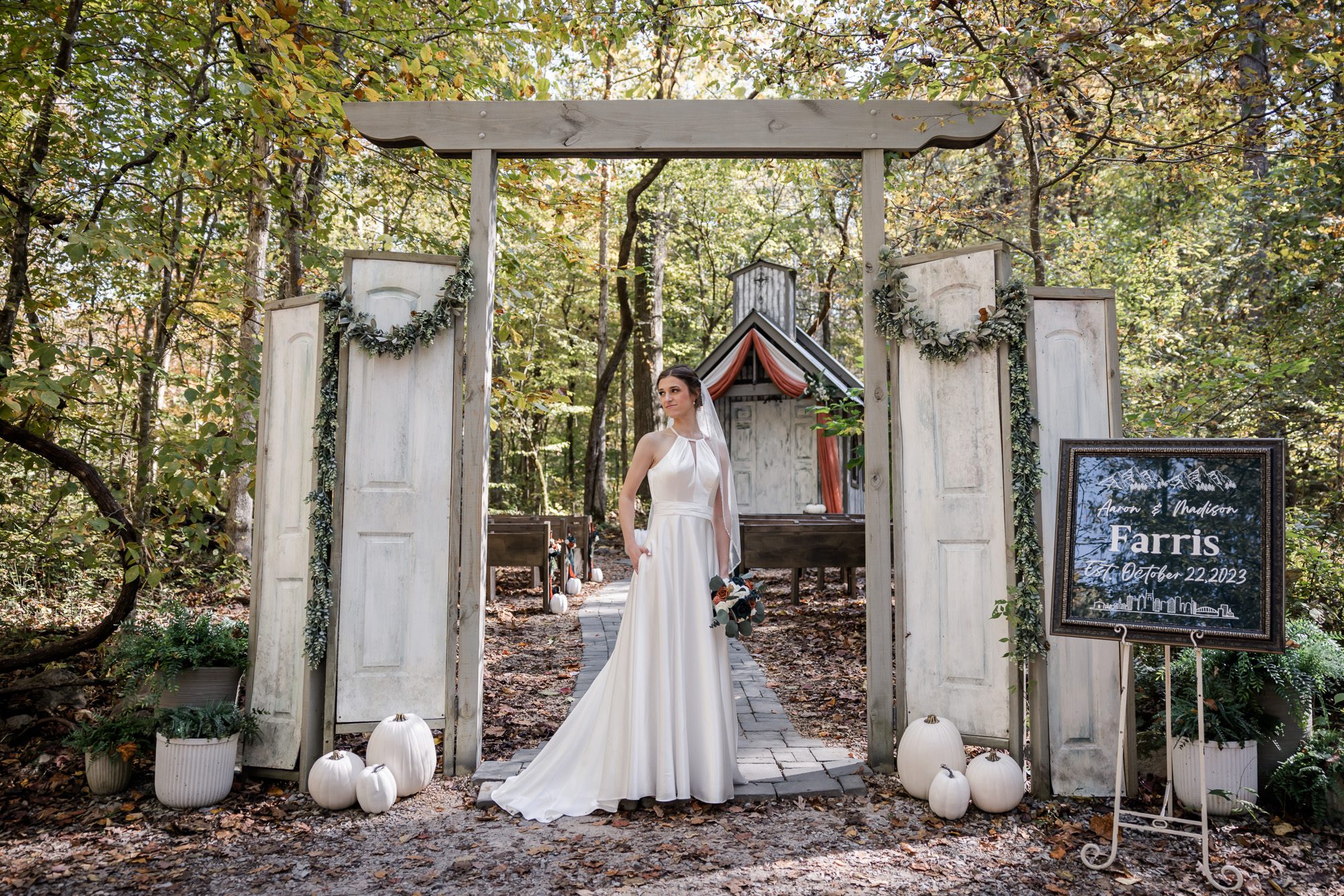Bride outdoor portrait