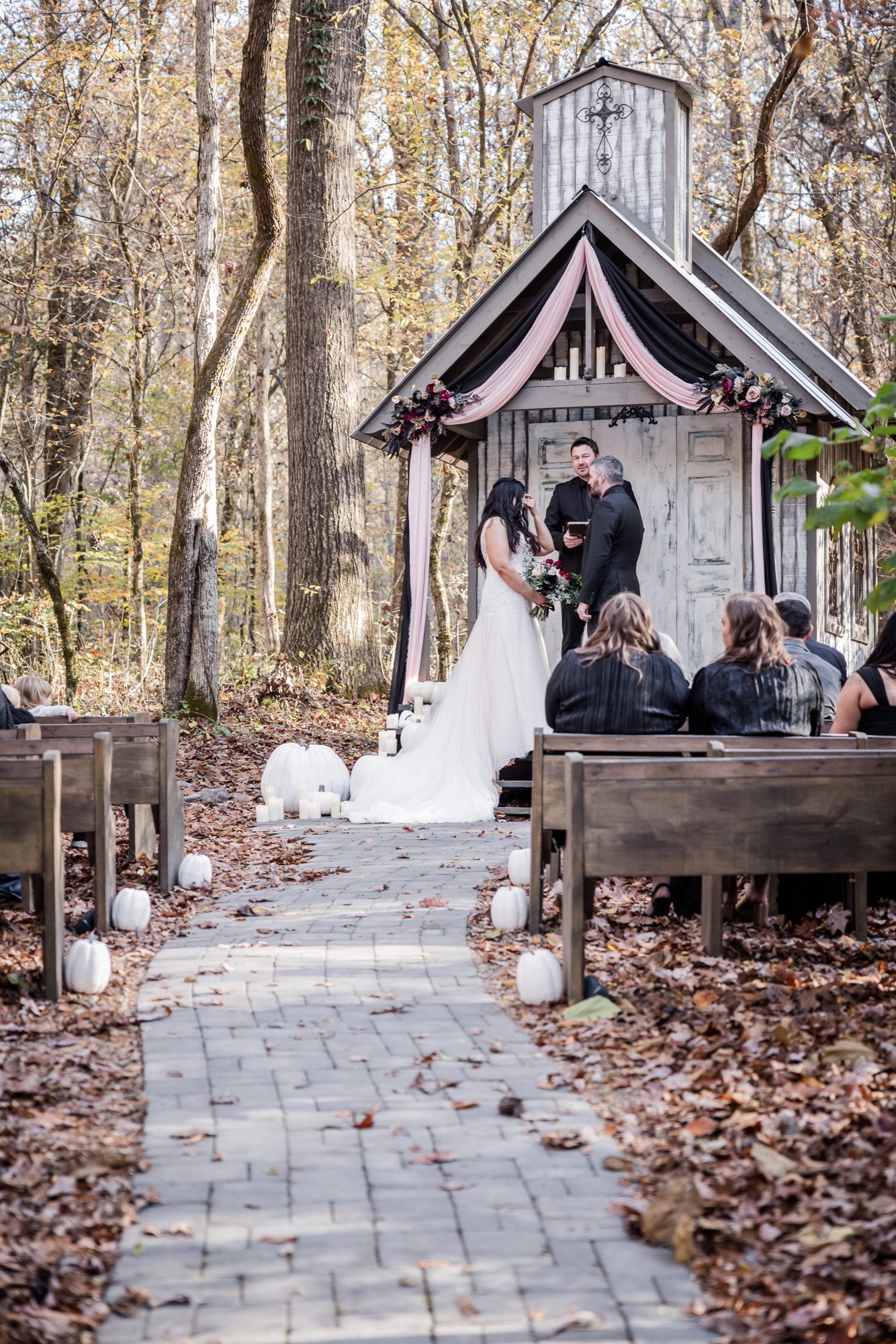 Fall Micro Wedding Ceremony