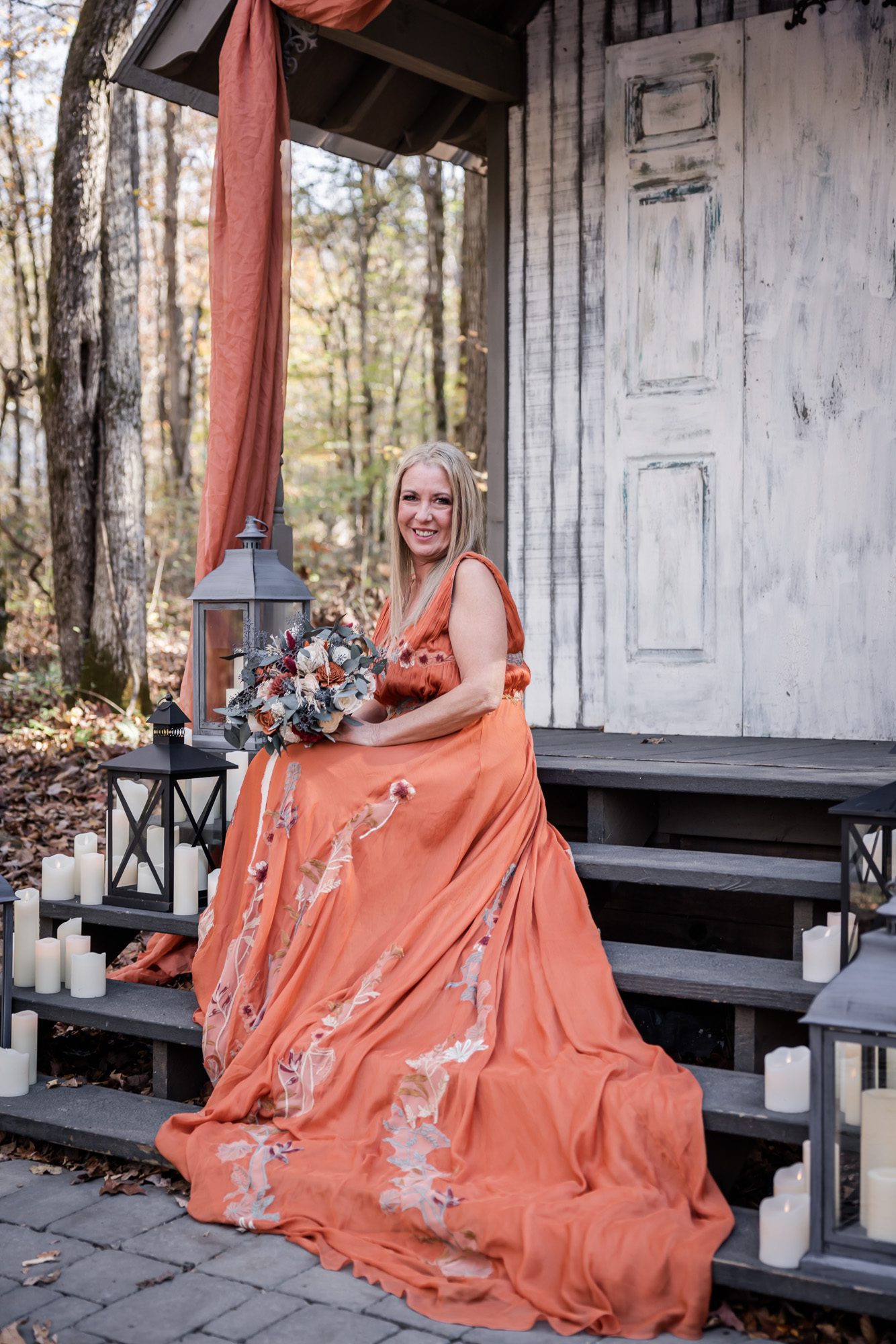 Outdoor bride portrait