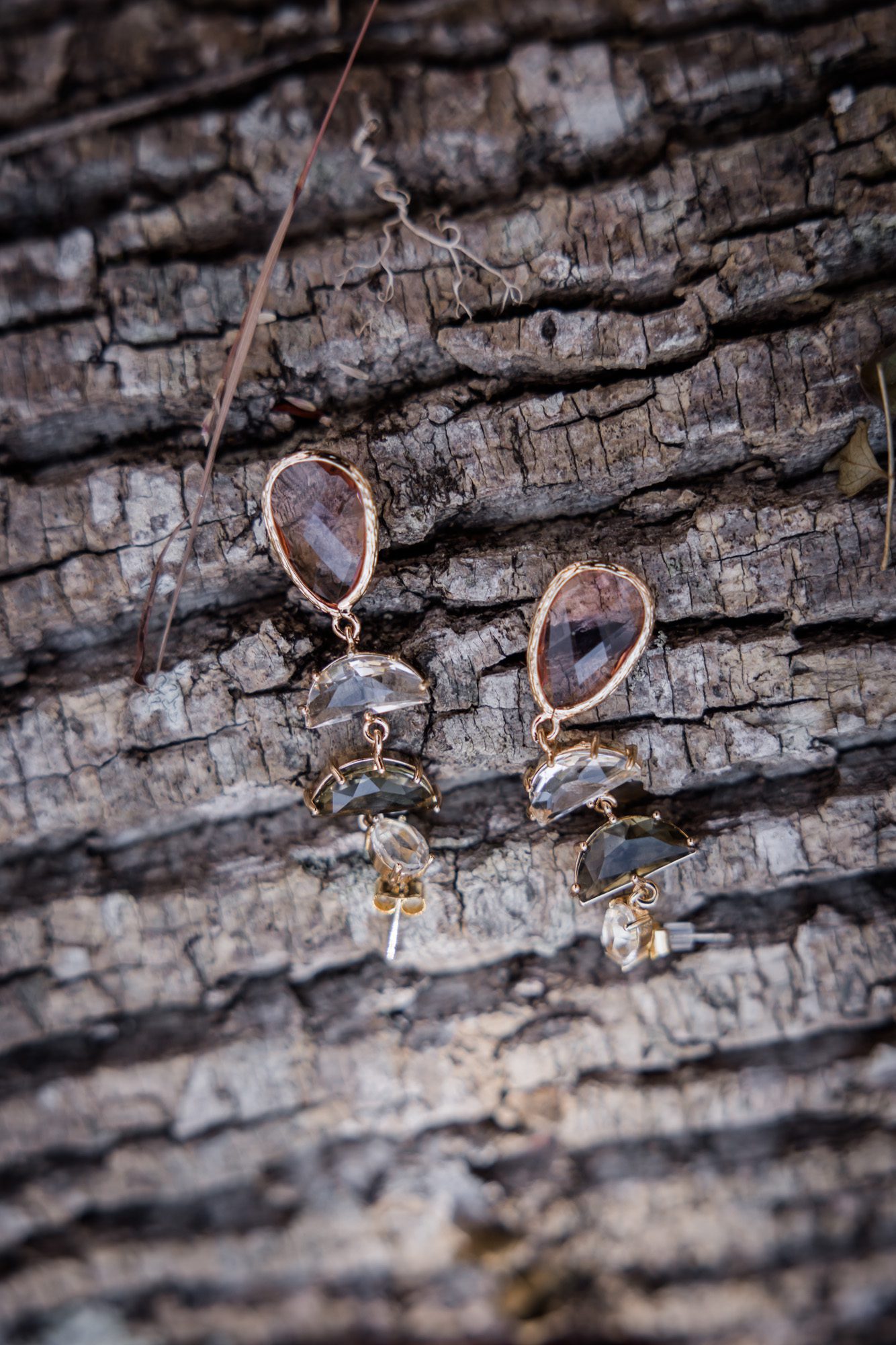 Unique earings for wedding day