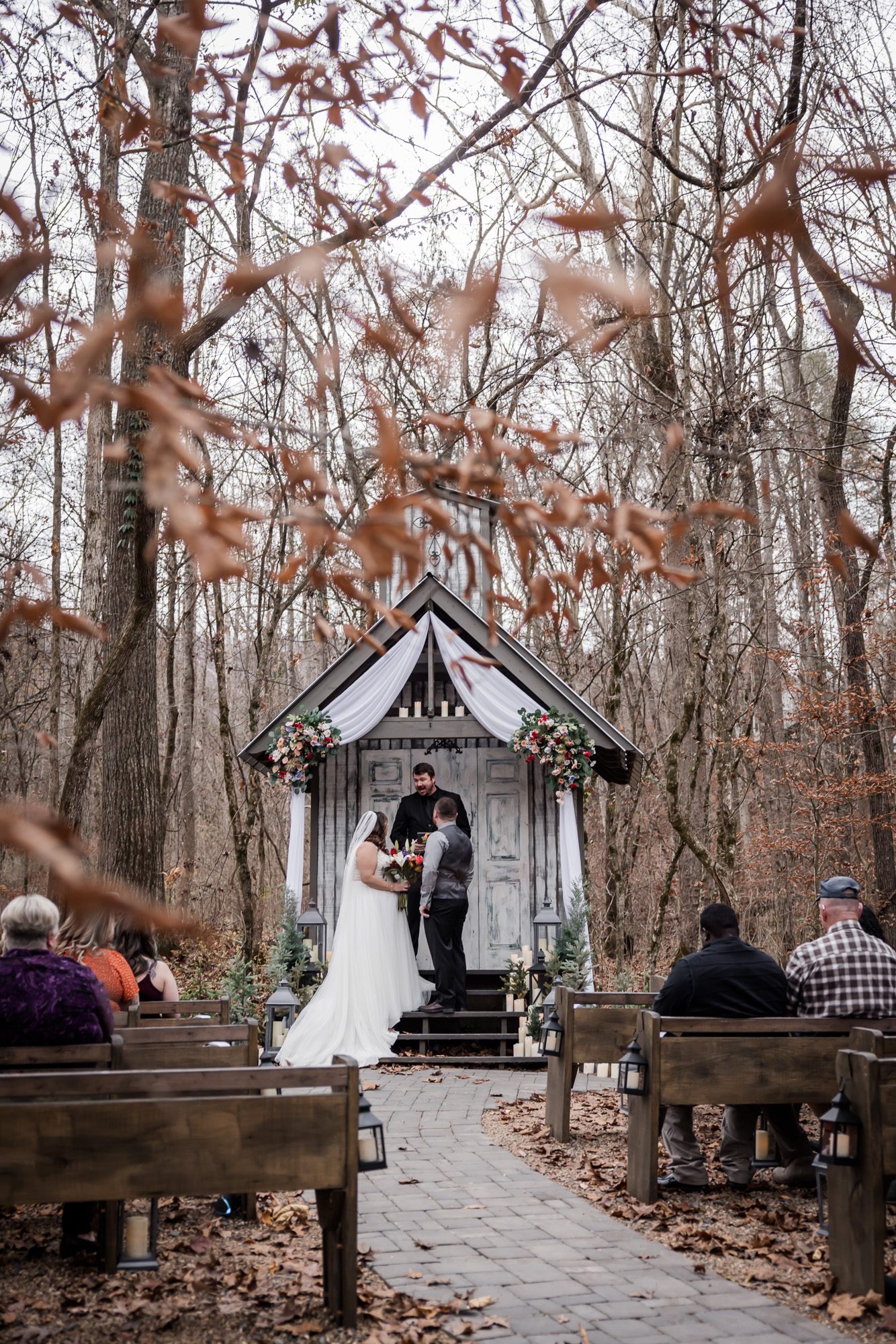 Micro Wedding in the Woods Ceremony