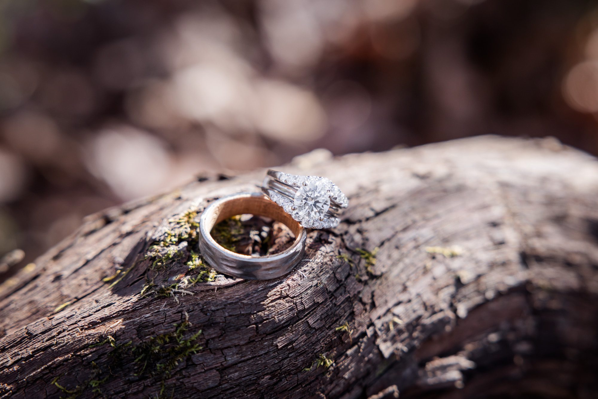 Wedding Rings on vines