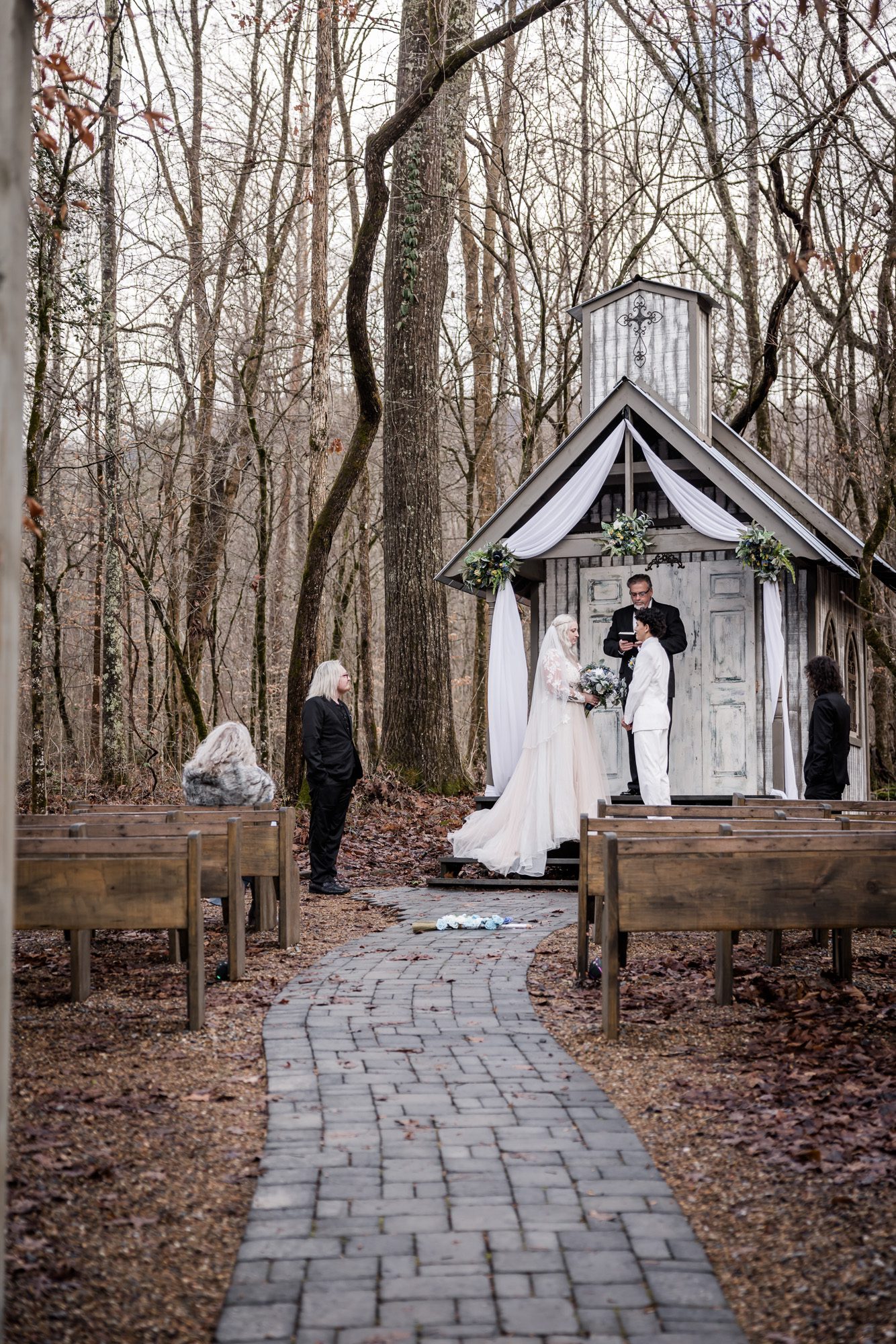 Tiny Woodsy Wedding Ceremony