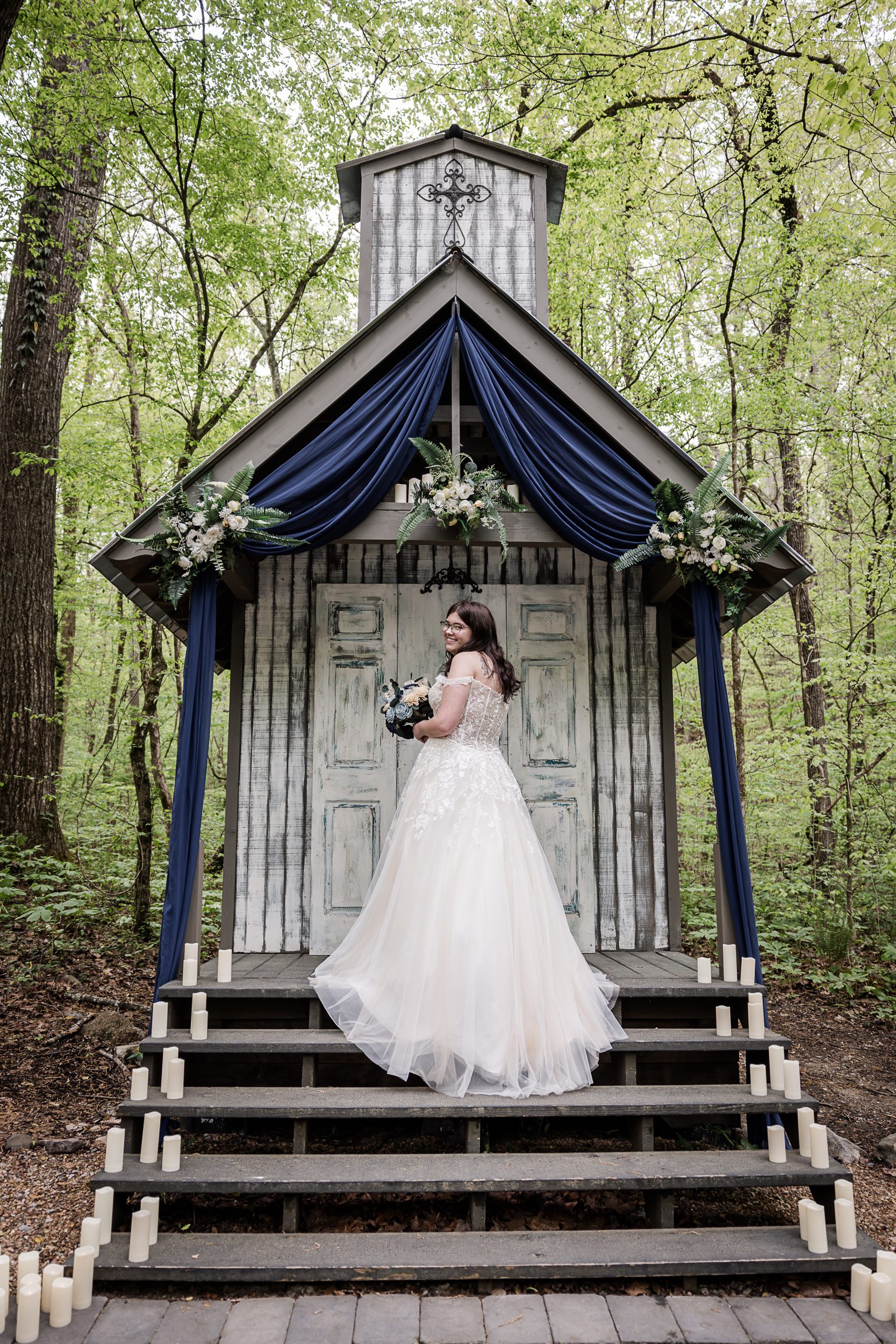 intimate forest wedding