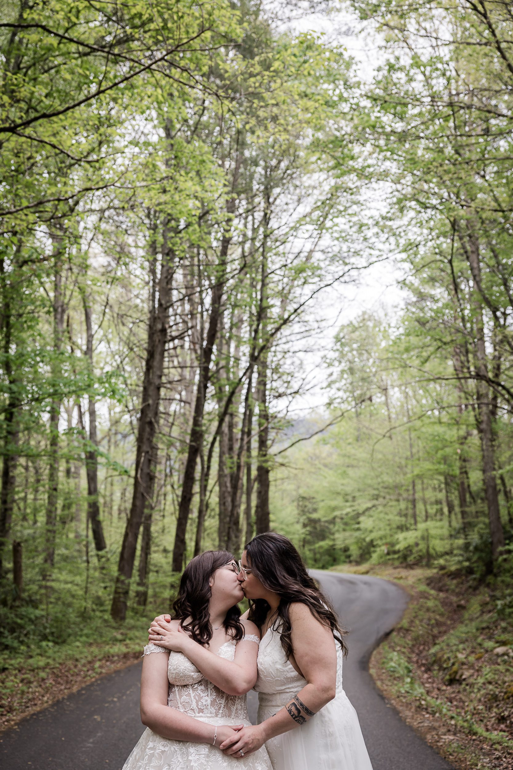 intimate forest wedding