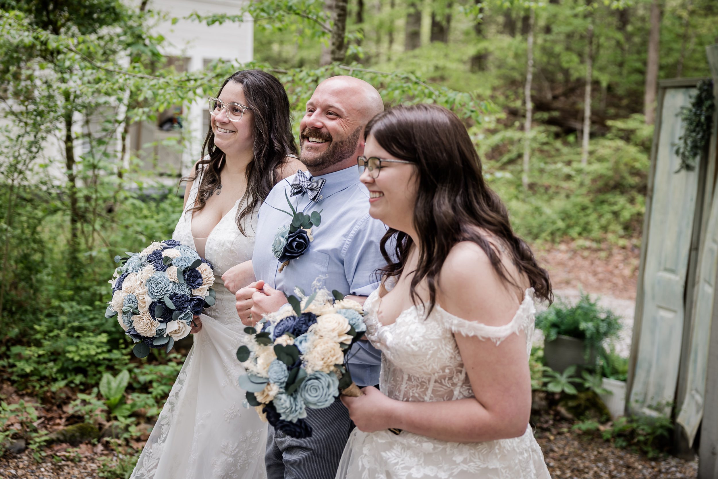 intimate forest wedding