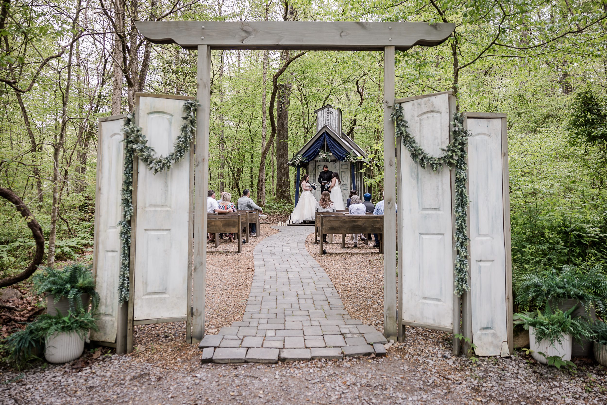 intimate forest wedding