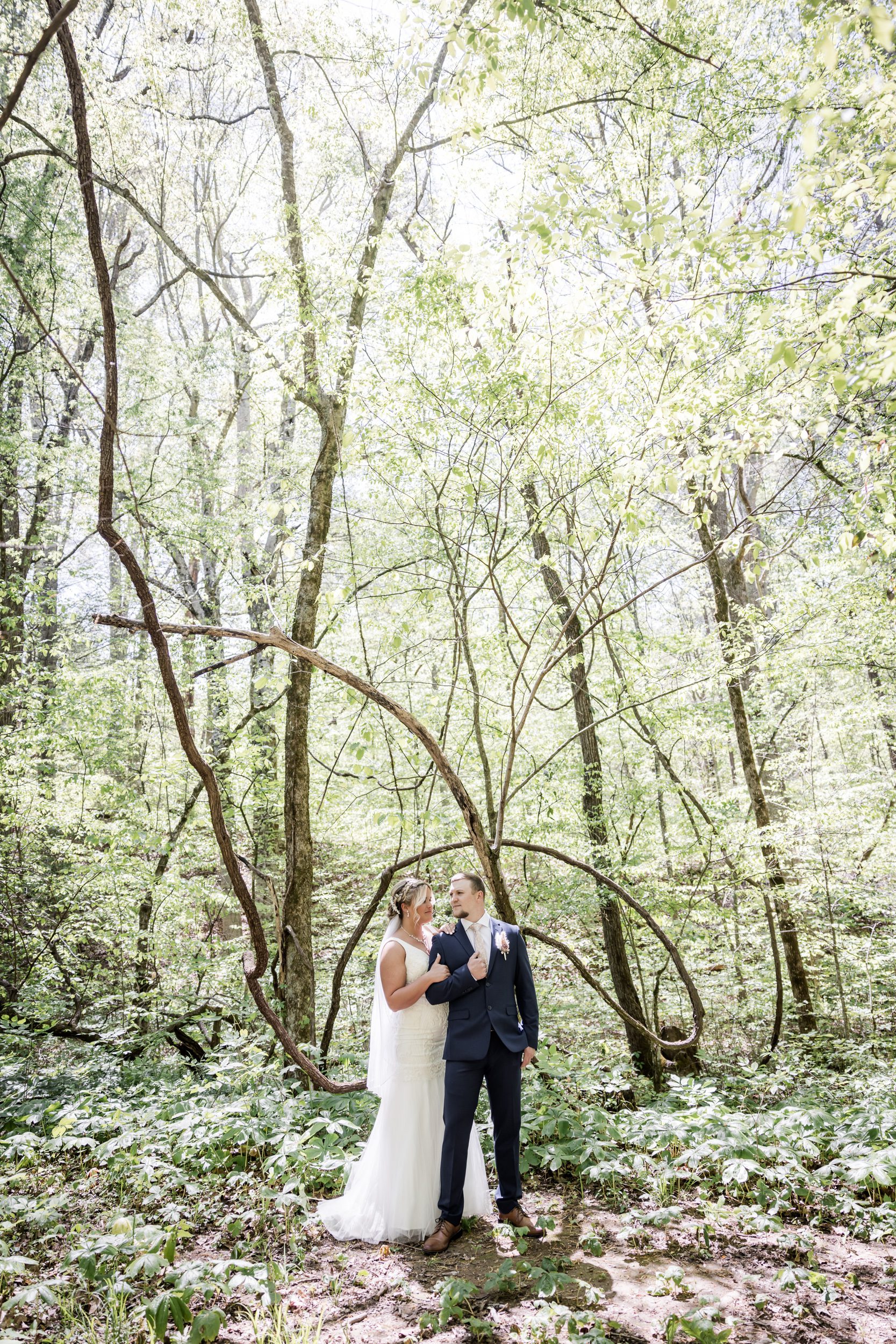 outdoor christian ceremony woods of Smoky Mountains