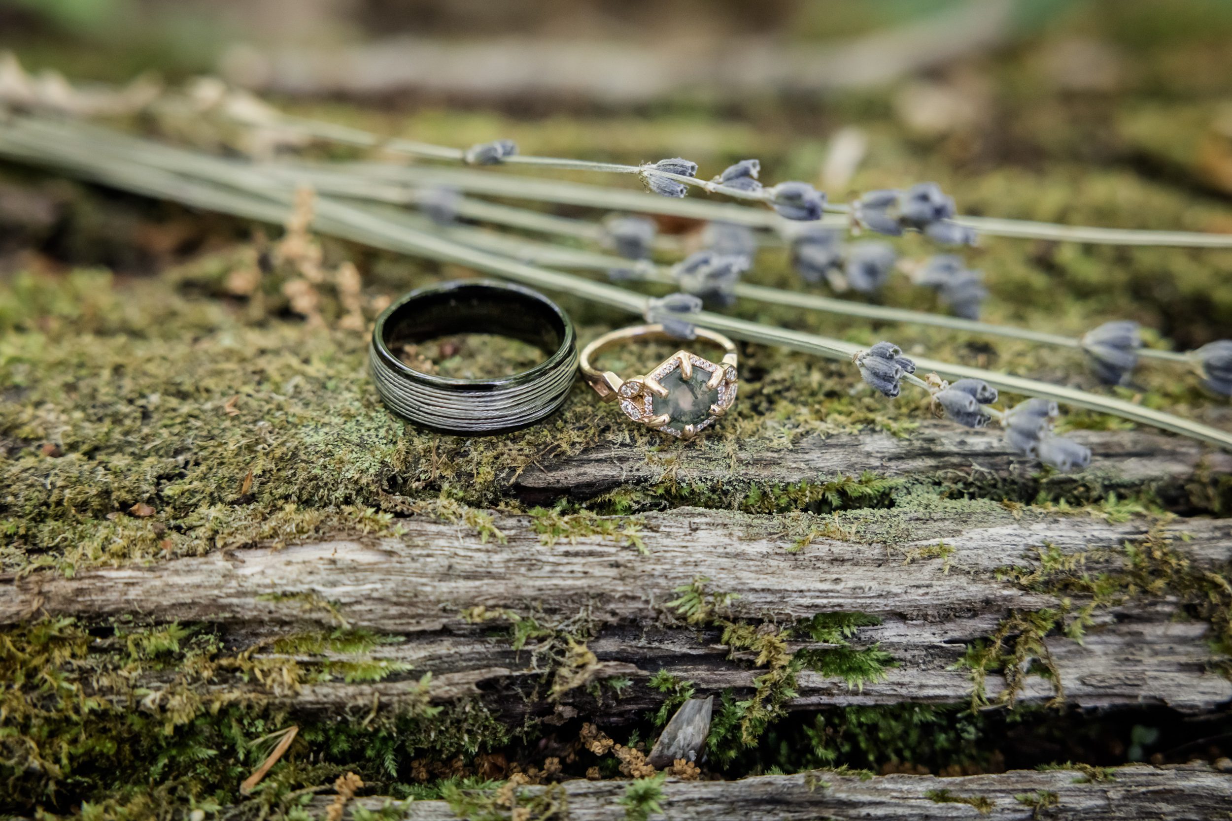 moss agate ring