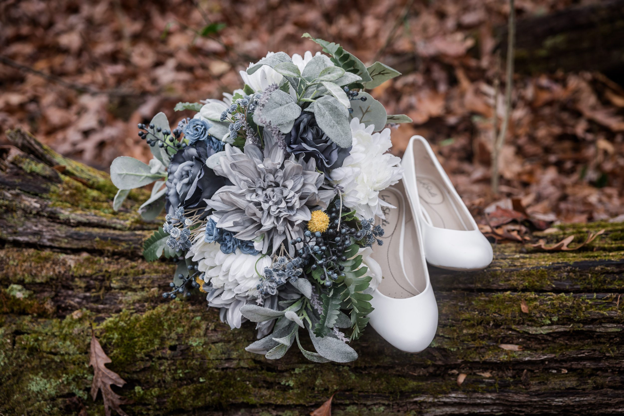 Wedding Bouquet and Wedding Shoes 