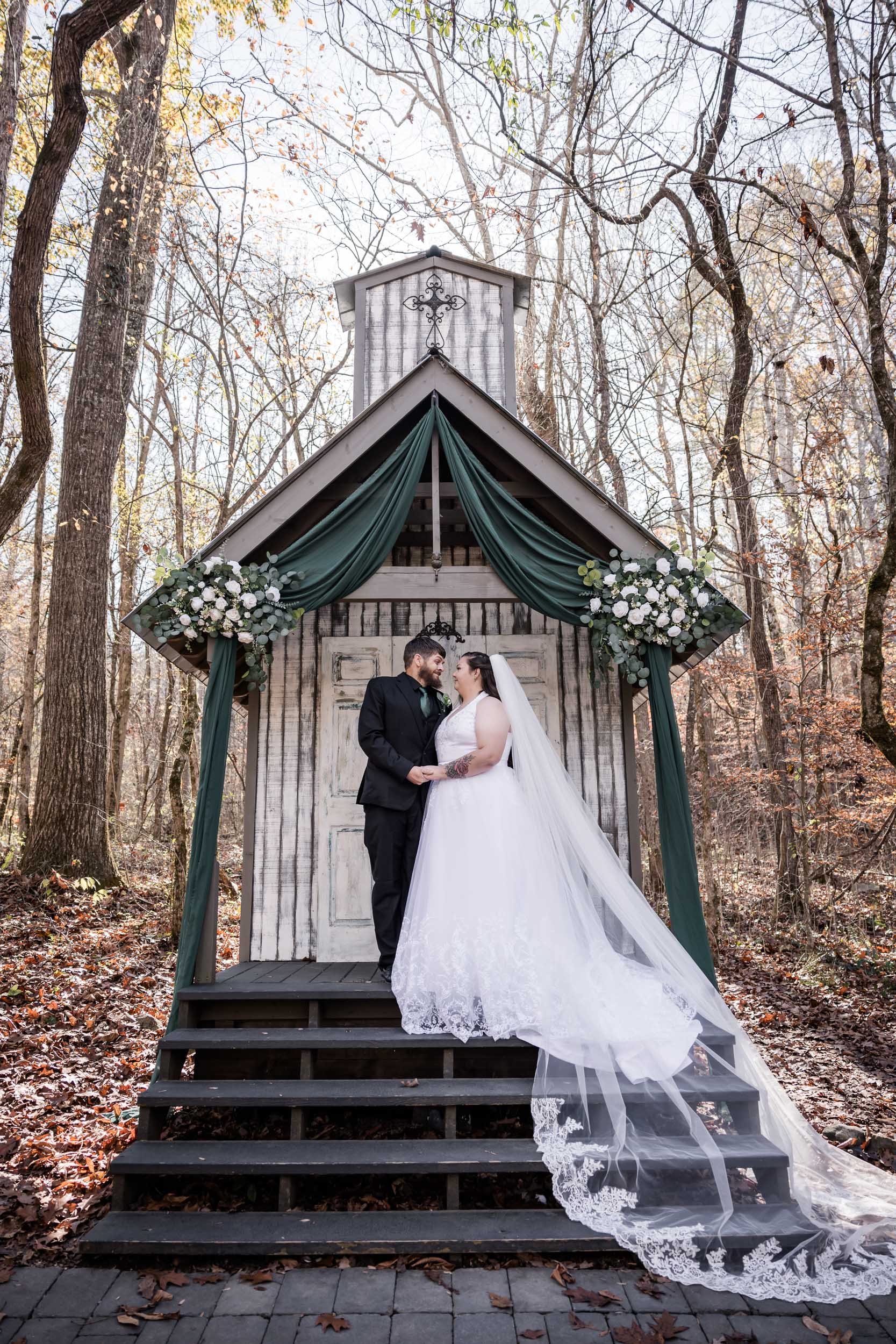 Smoky Mountain Bride and Groom 