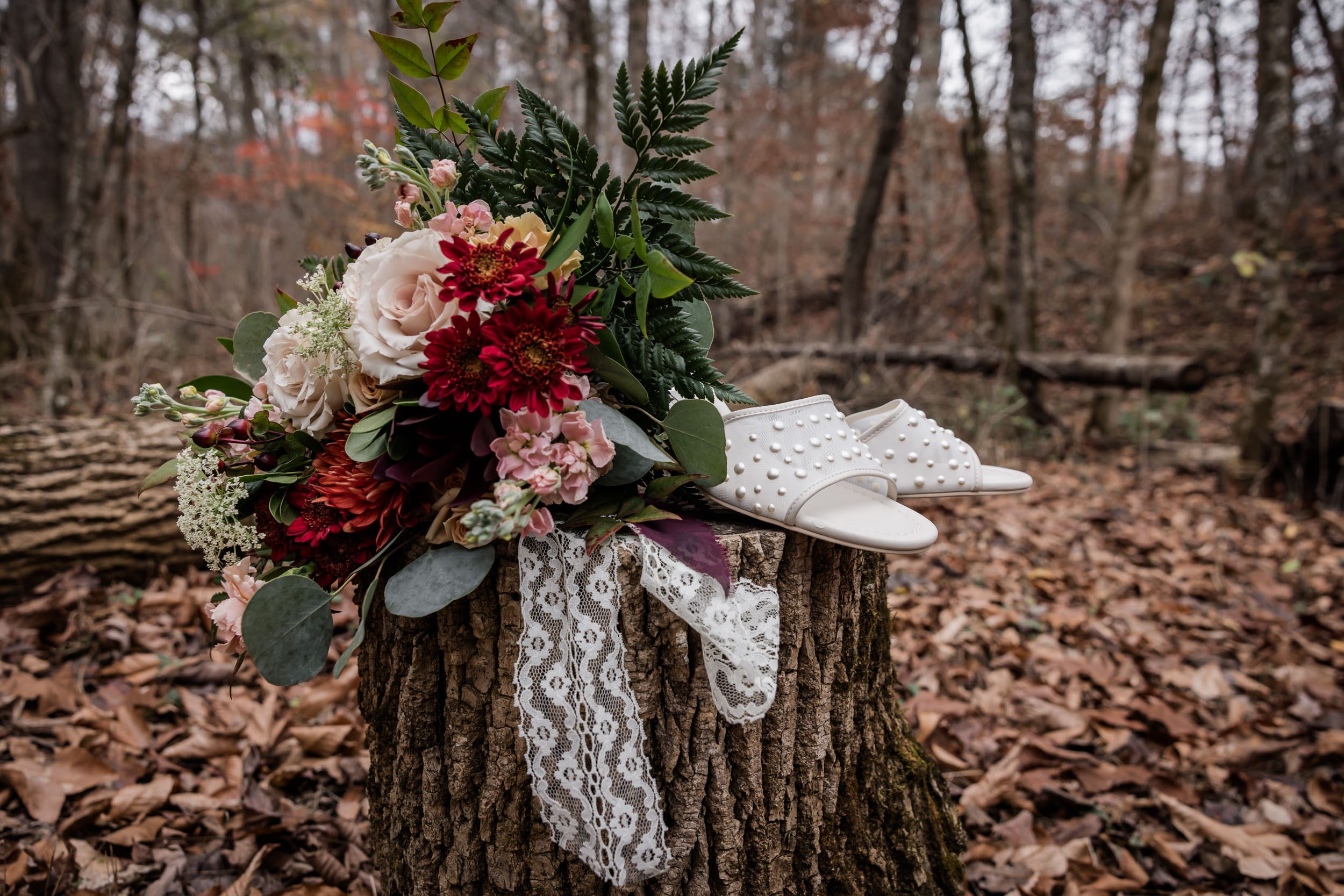 Wedding Bouquet and Wedding Shoes 