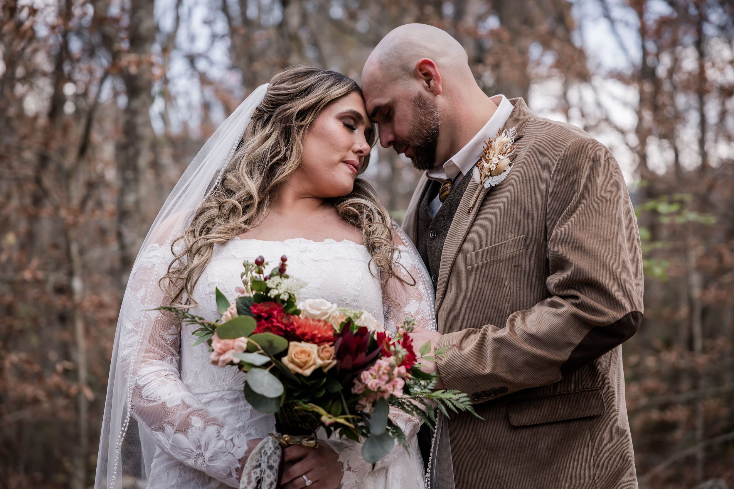 Smoky Mountain Bride and Groom 