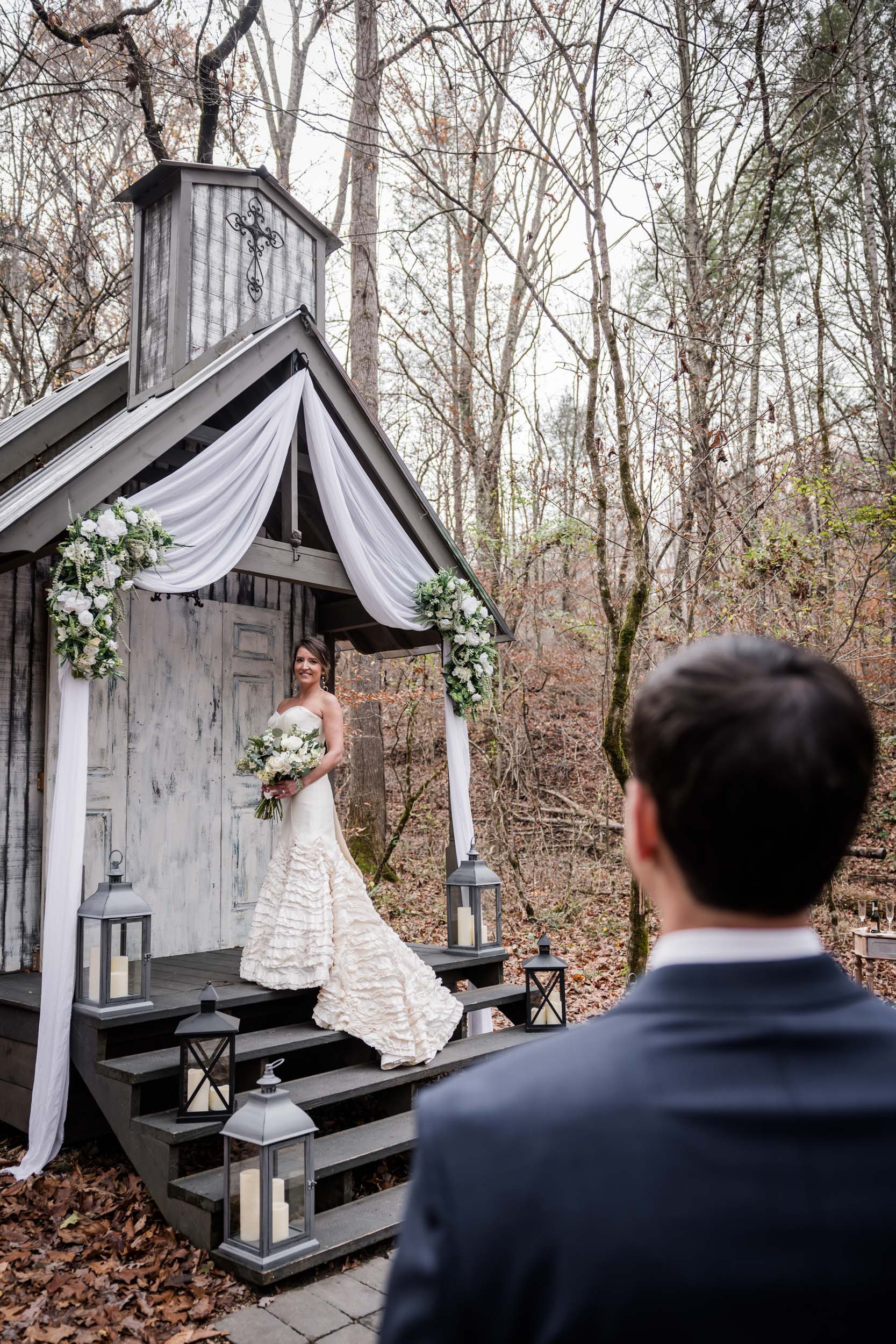 Smoky Mountain Bride and Groom 