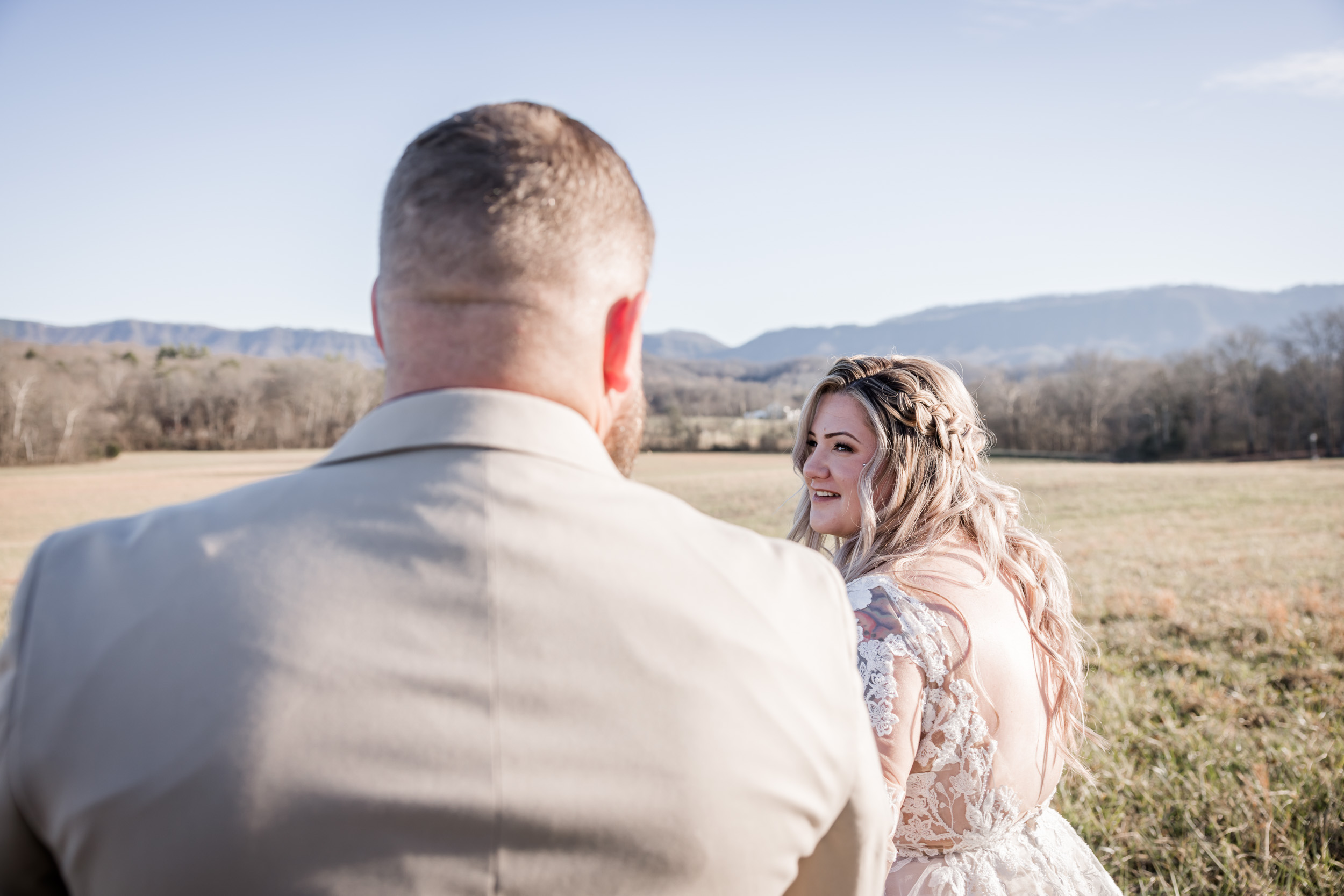 Smoky Mountain Bride and Groom 