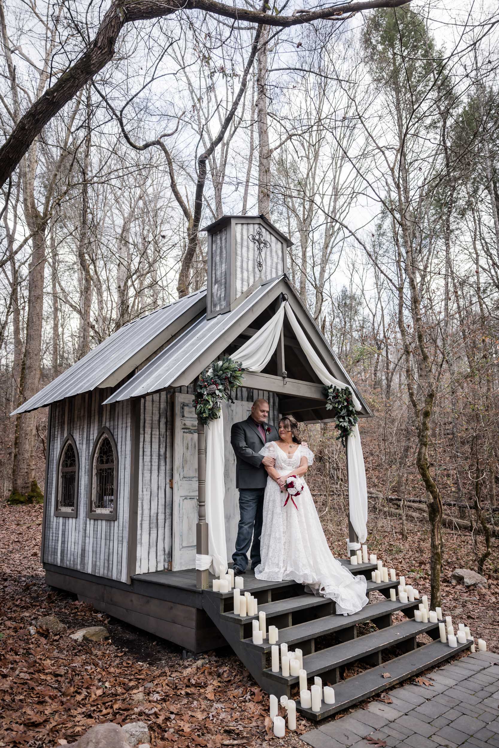 Smoky Mountain Bride and Groom 