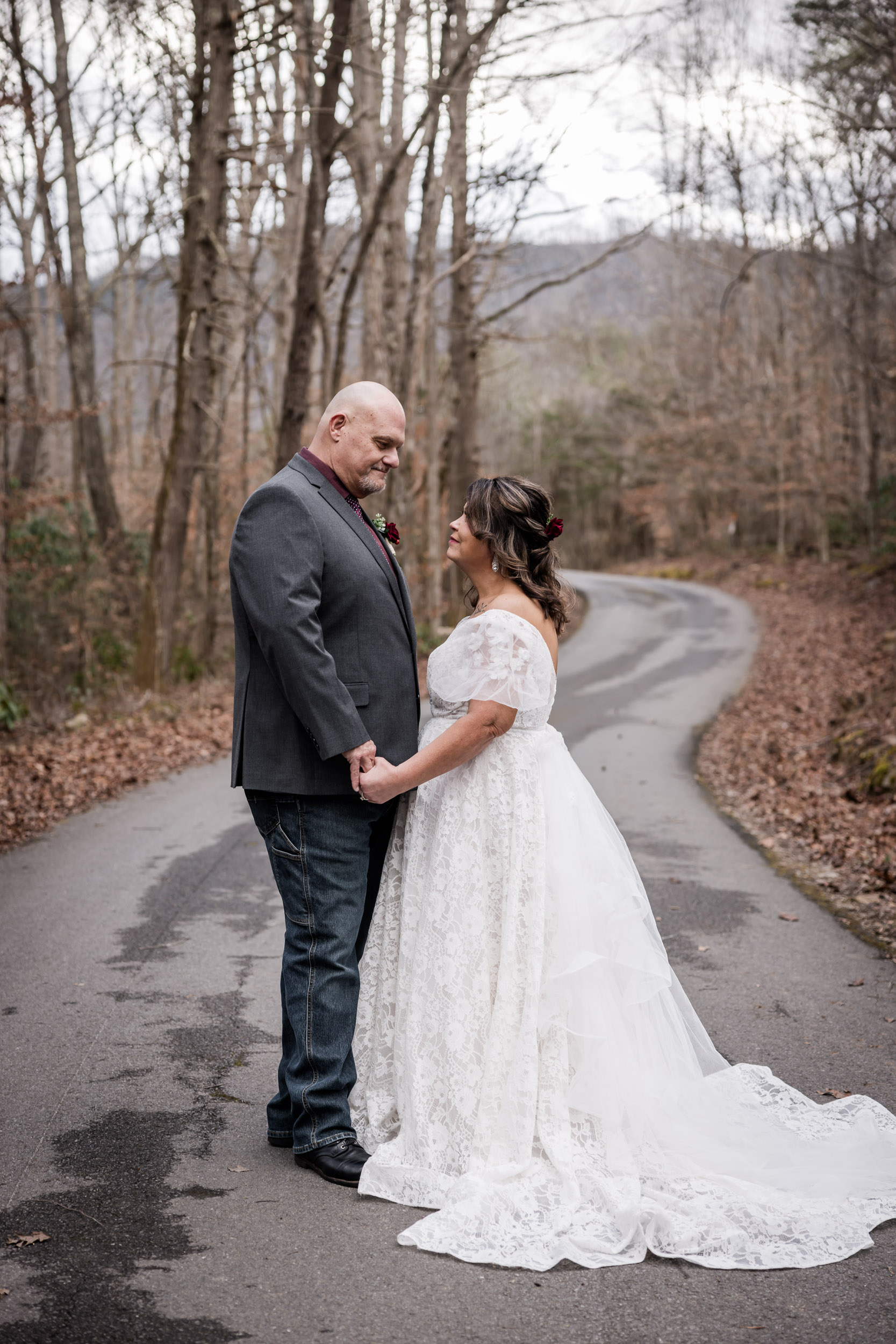 Smoky Mountain Bride and Groom 