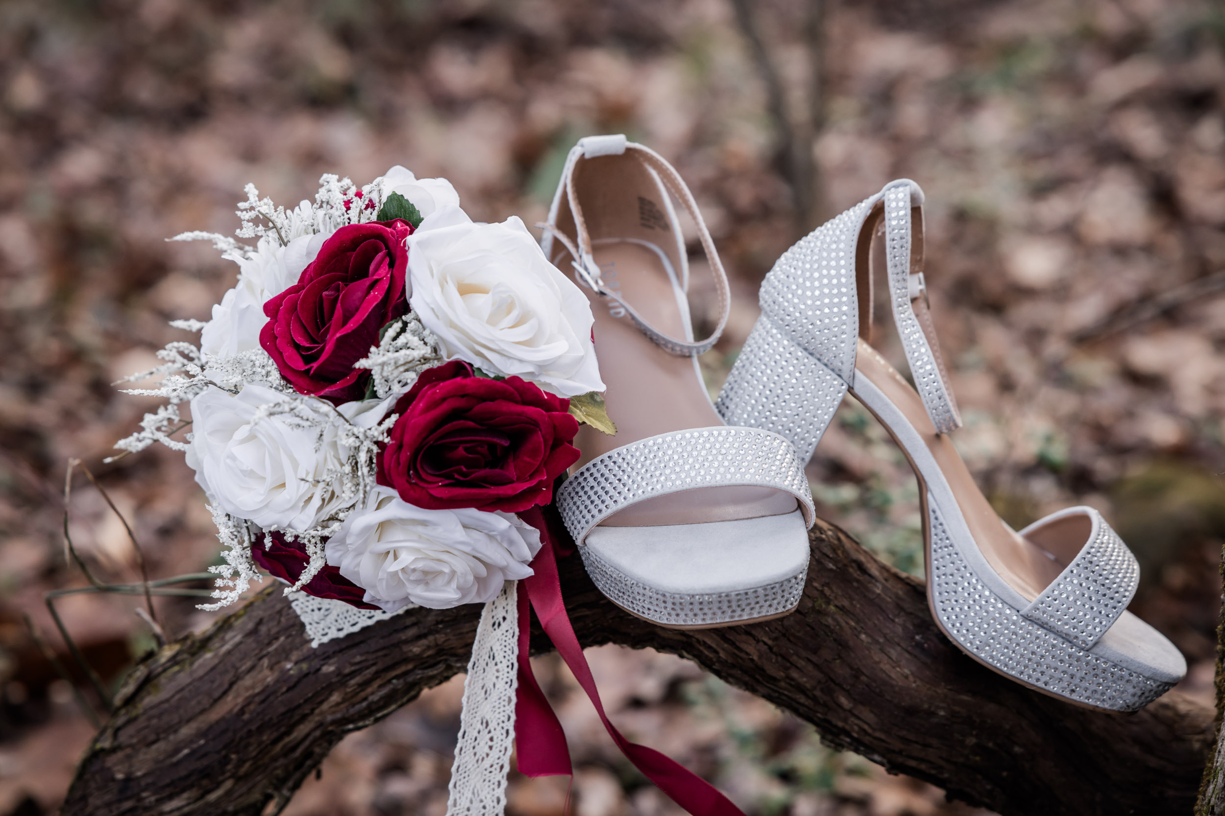 Wedding Shoes and Wedding Bouquet 