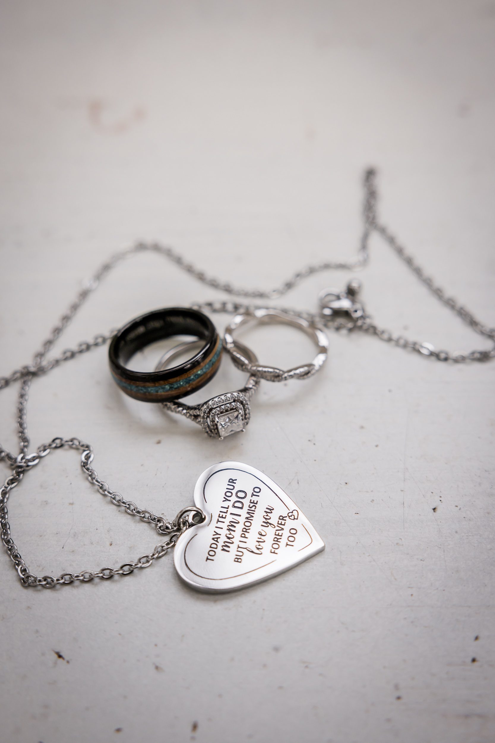 Wedding Ring and Necklace