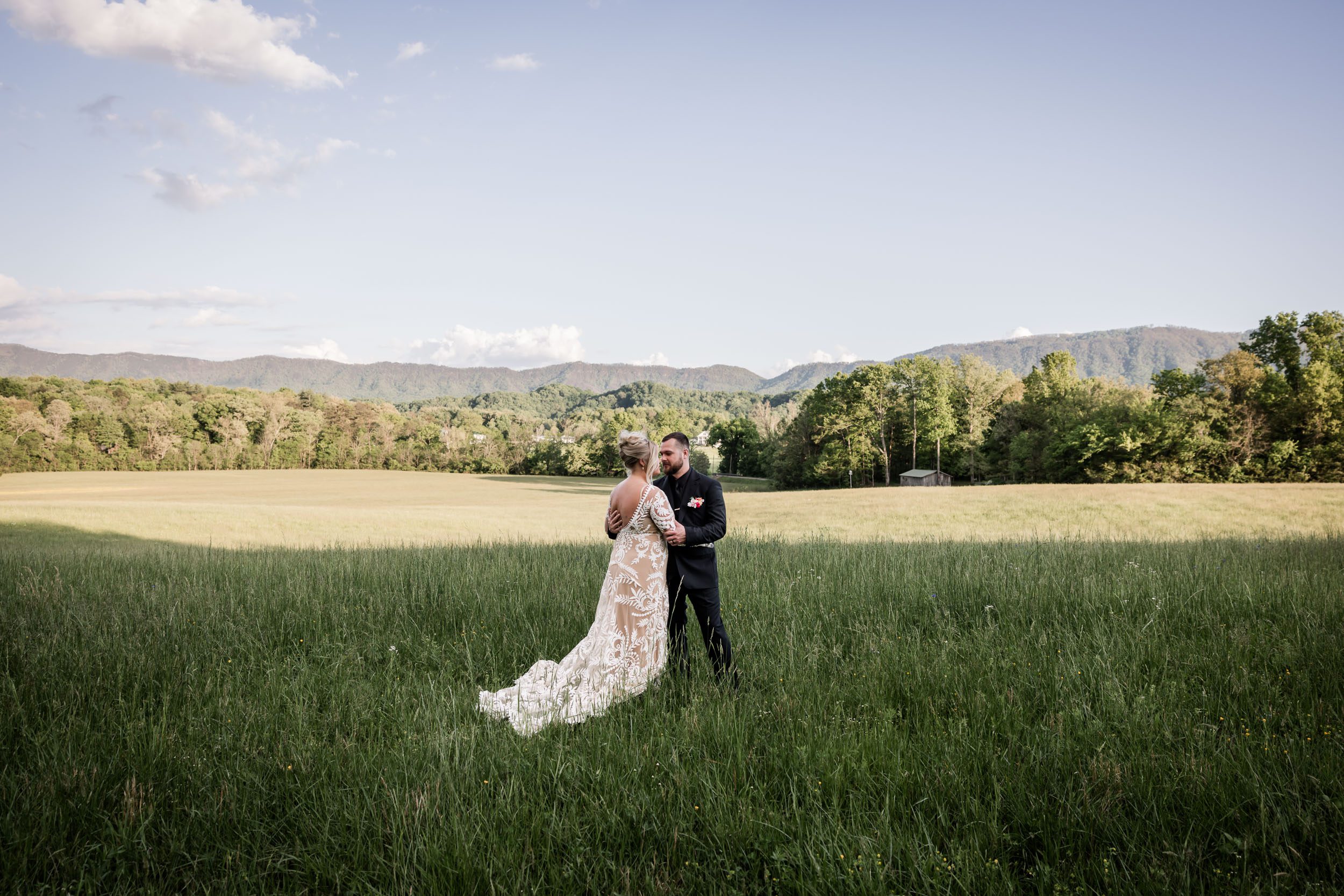 Smoky Mountain Bride and Groom