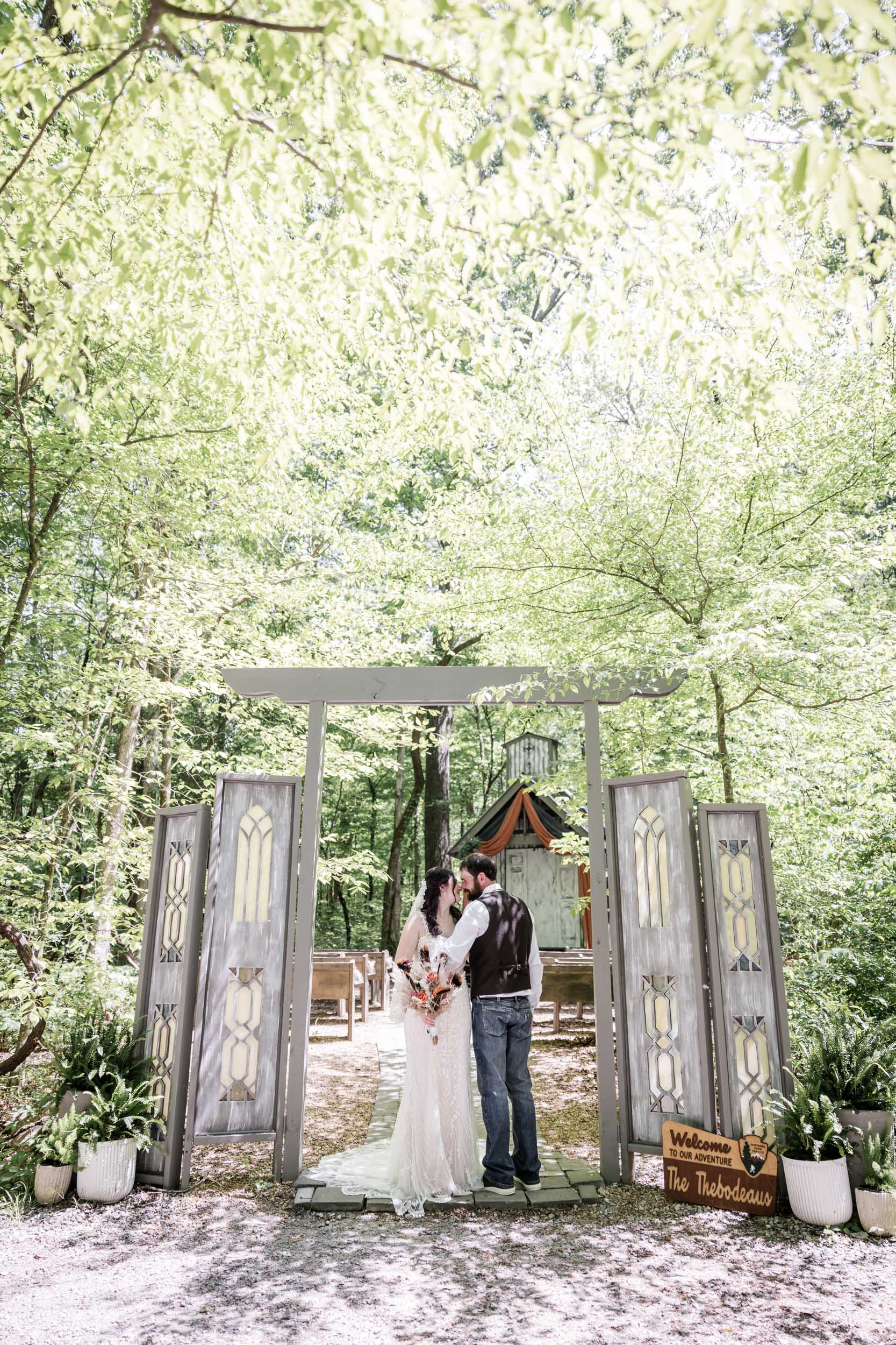 Smoky Mountain Bride and Groom 