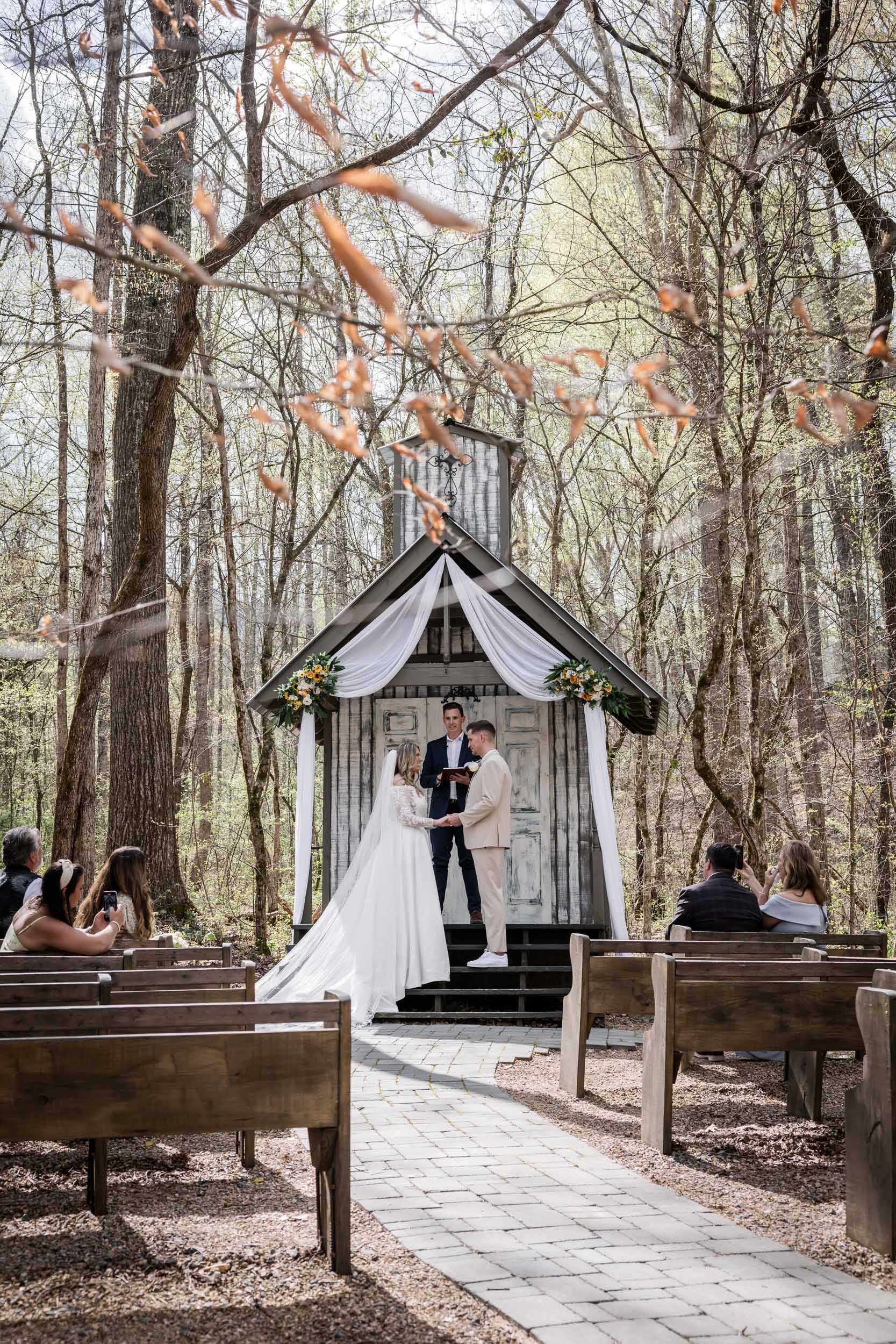 Smoky Mountain Bride and Groom