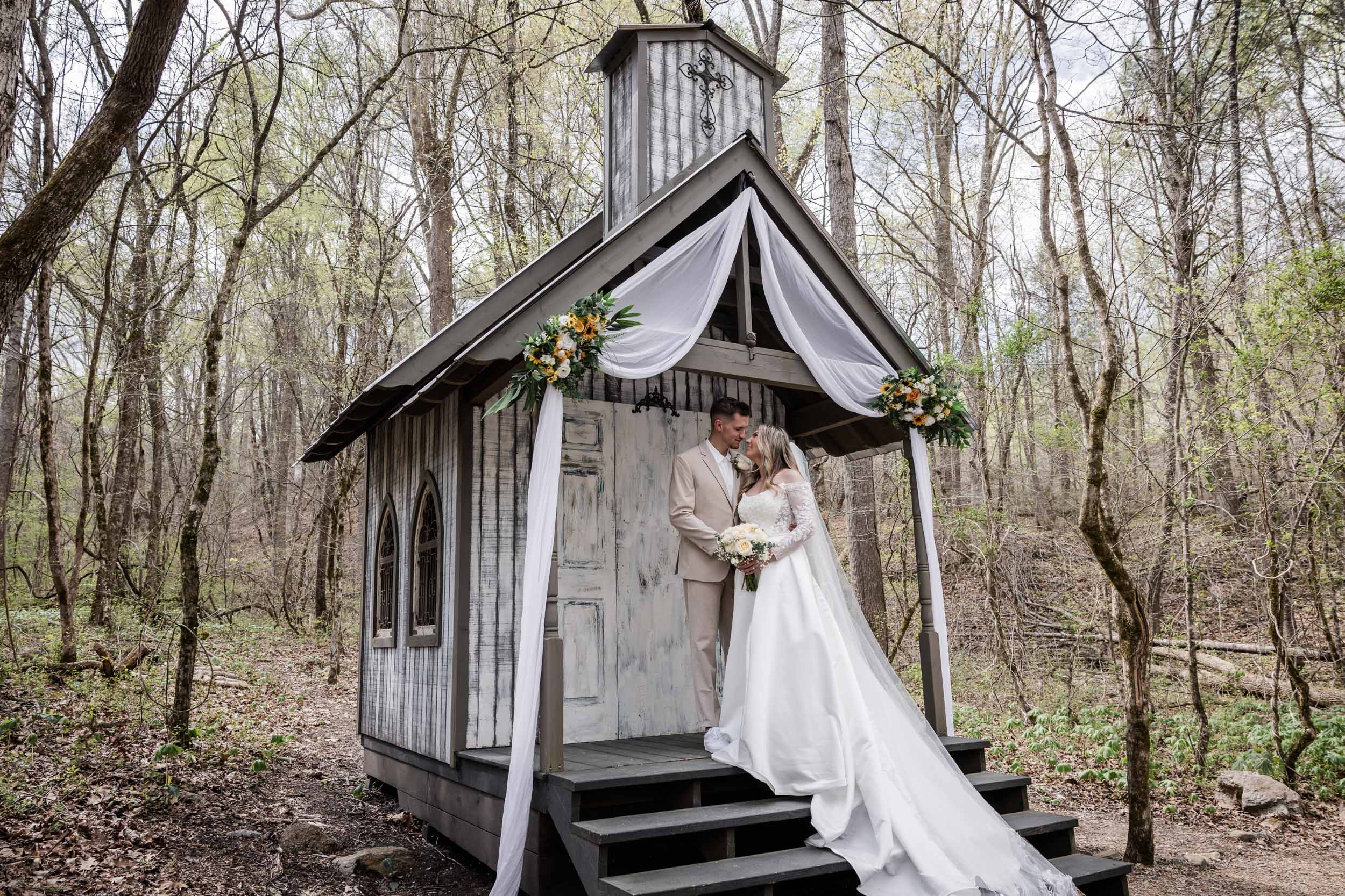 Smoky Mountain Bride and Groom
