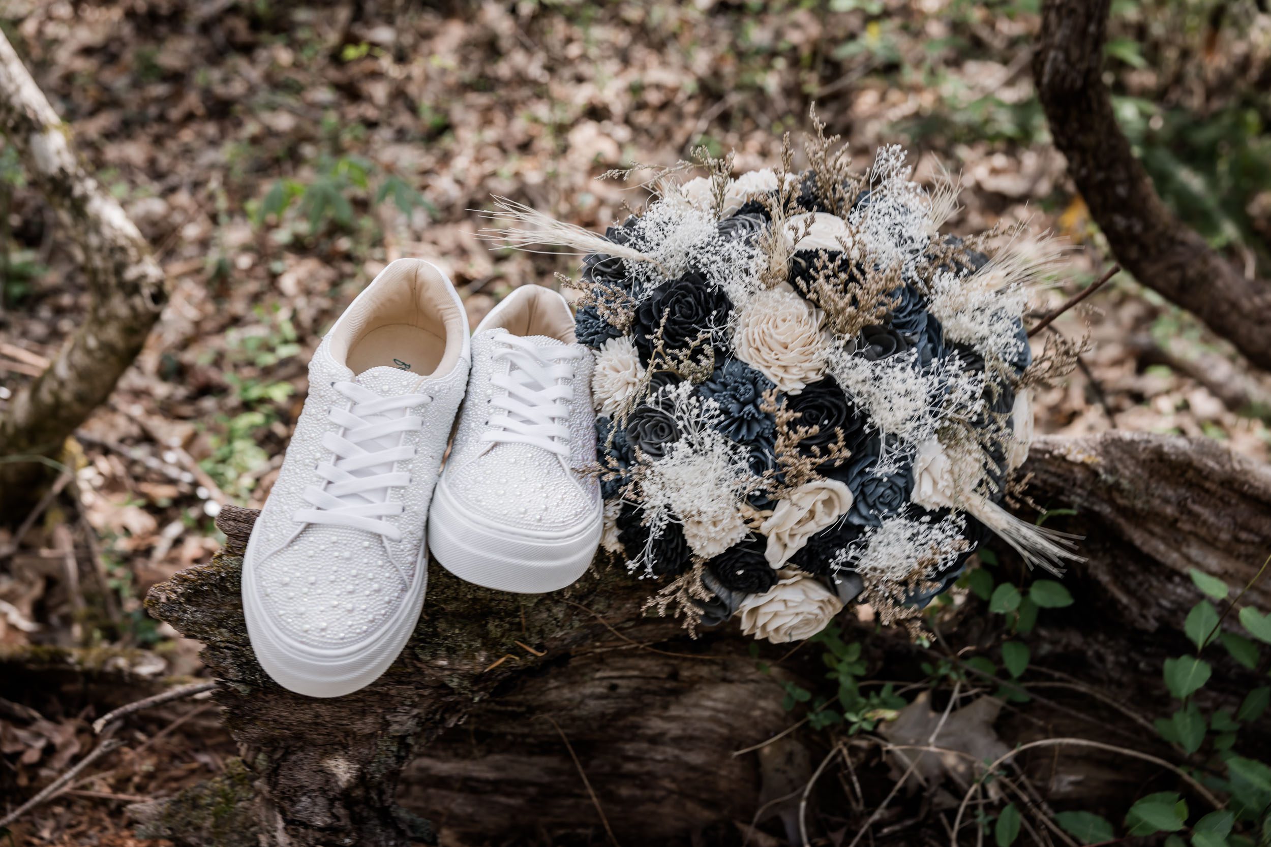 Wedding Shoes and Wedding Bouquet 