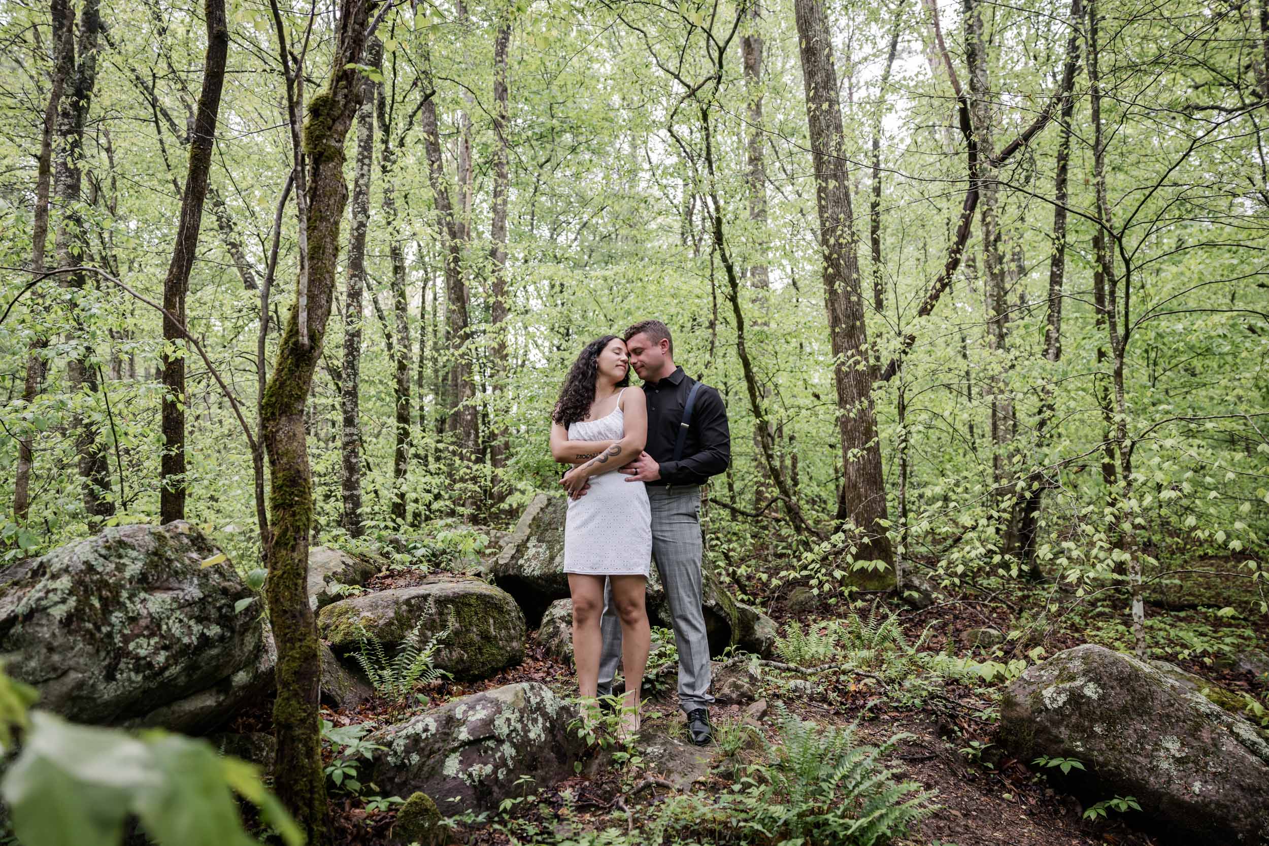 Smoky Mountain Bride and Groom 