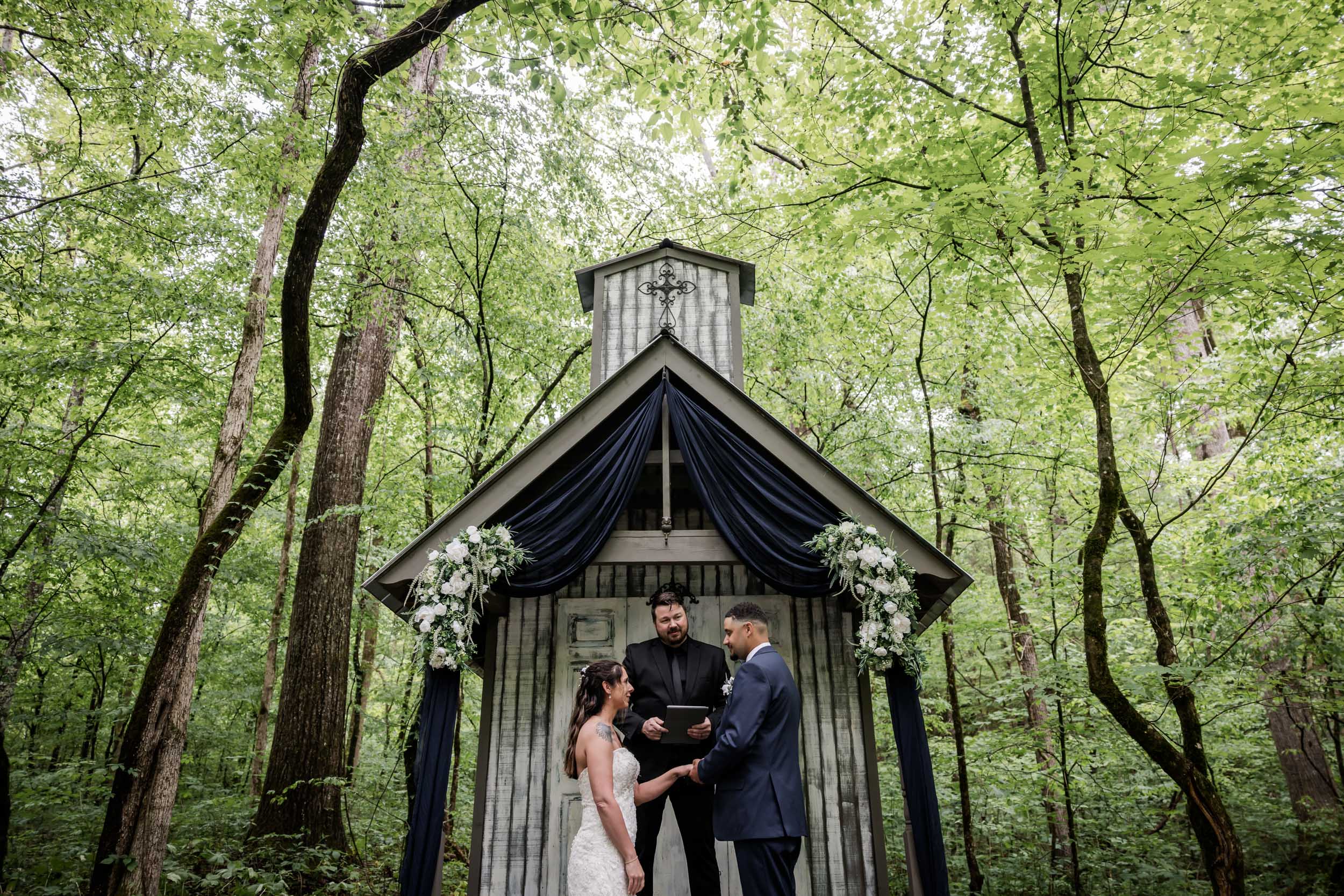 Smoky Mountain Bride and Groom