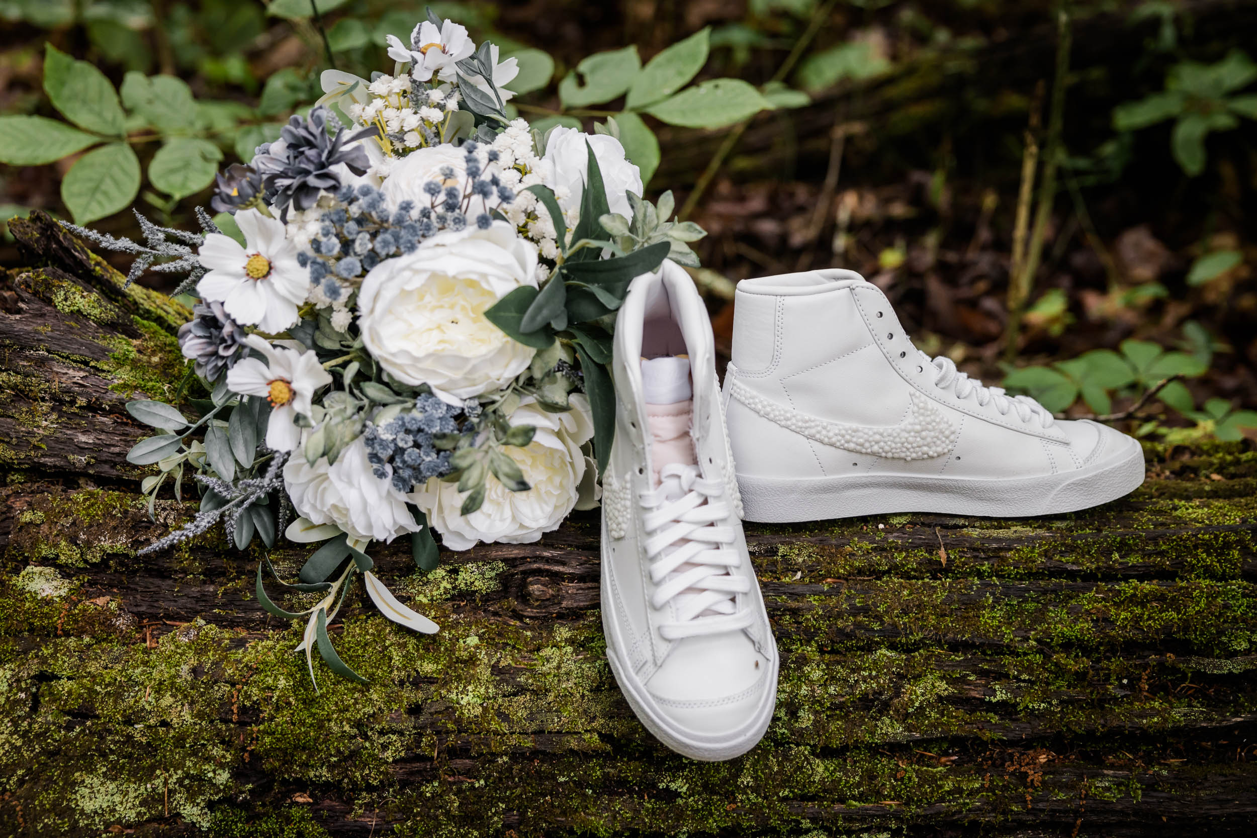 Wedding Bouquet and Wedding Shoes