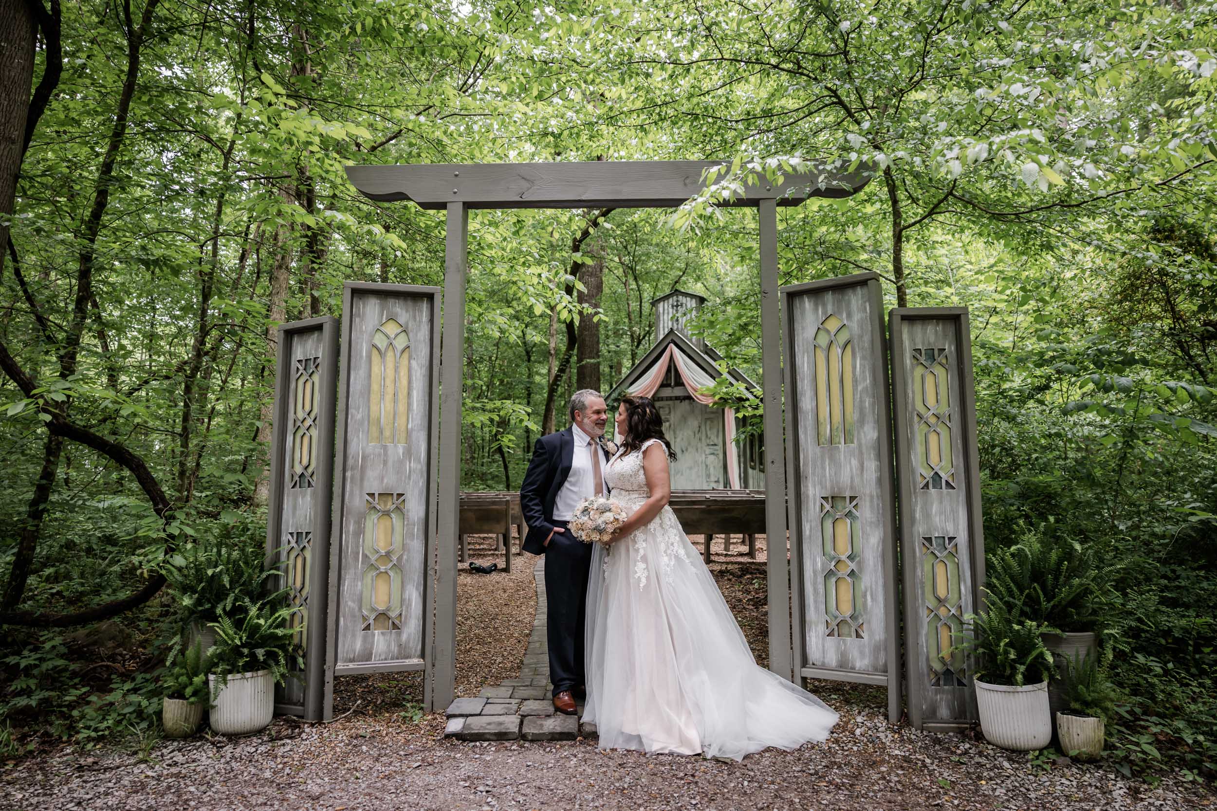Smoky Mountain Bride and Groom