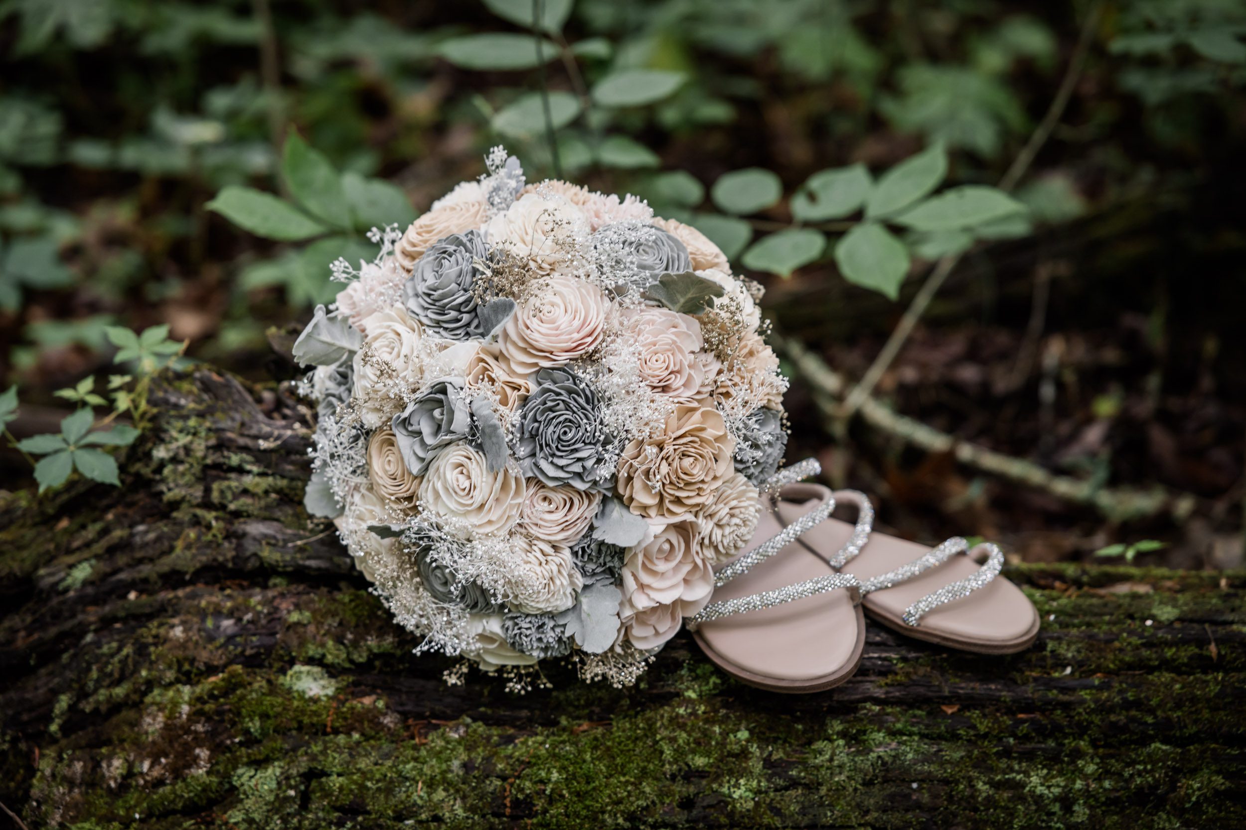 Wedding Bouquet and Wedding Shoes